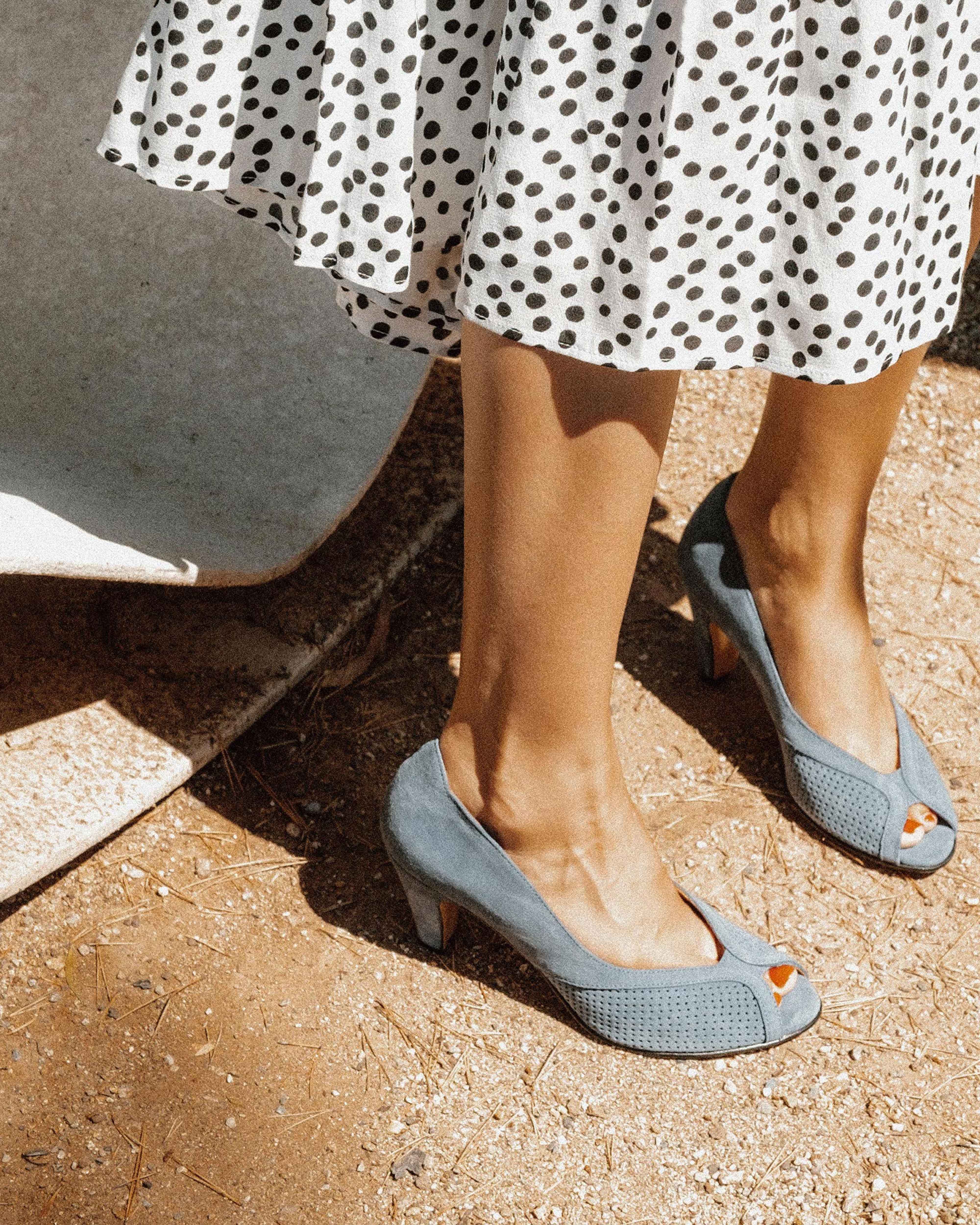 Alania Calf Suede Denim Blue - Image 3