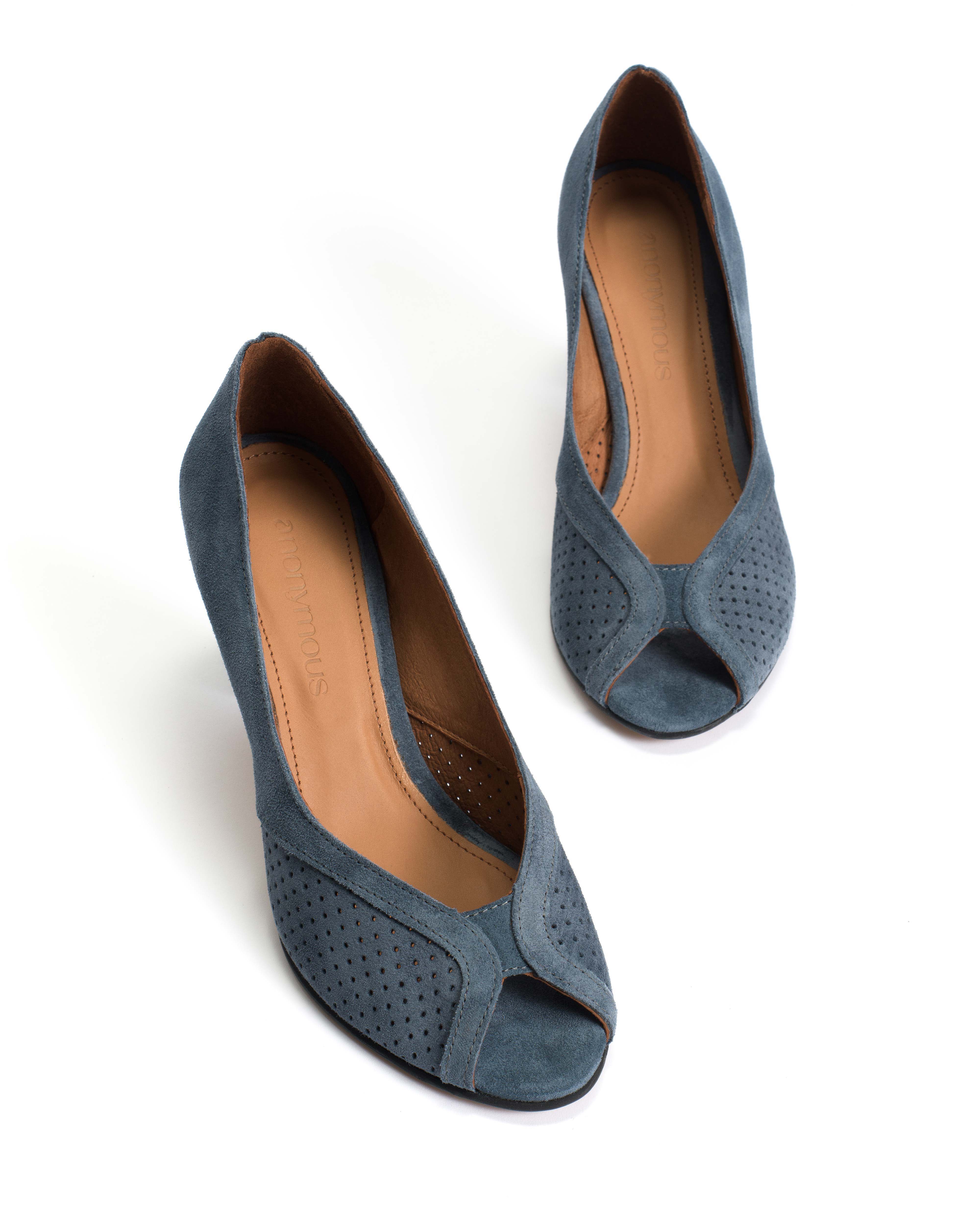 Alania Calf Suede Denim Blue - Image 6