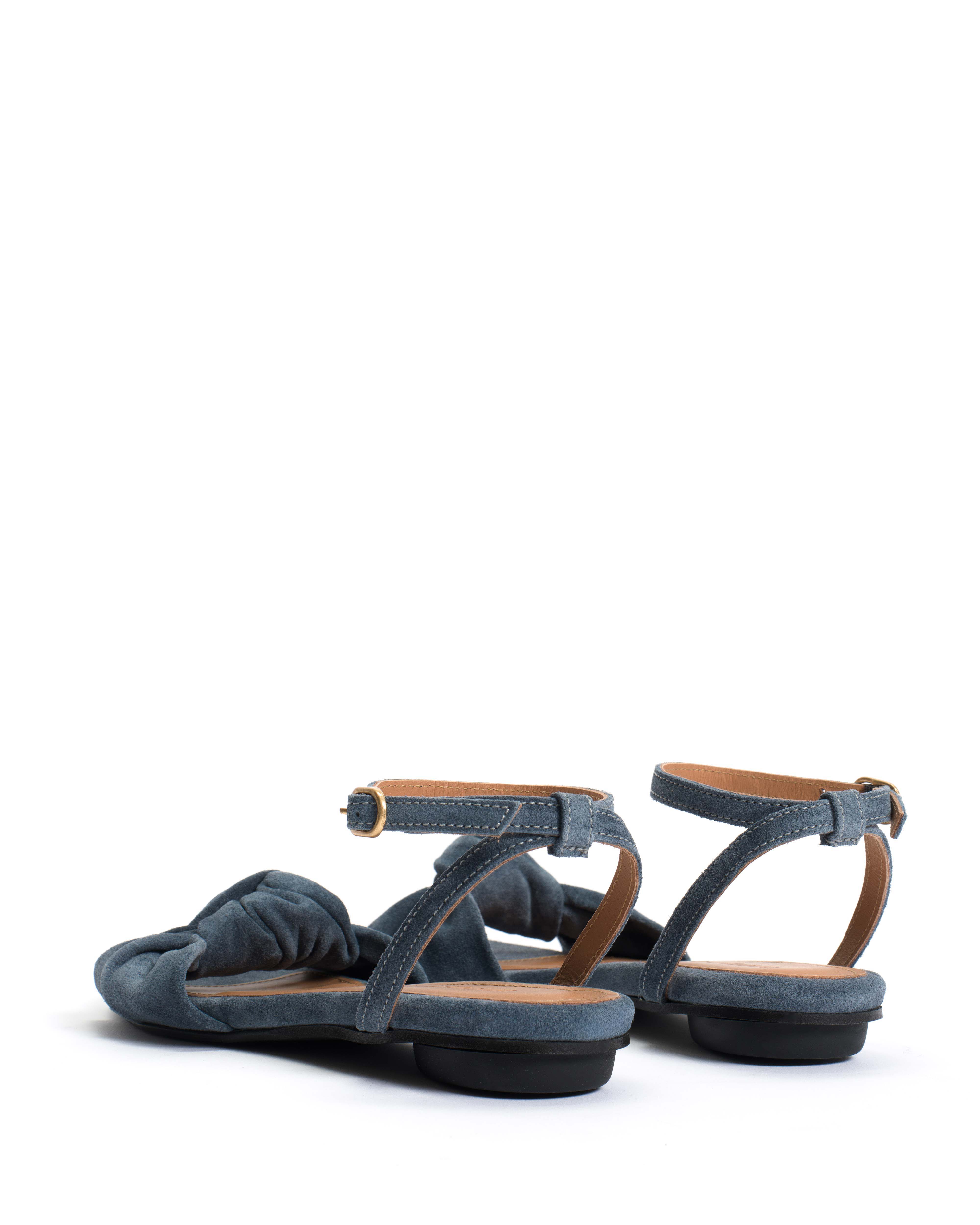 Aliza 10 Calf suede Denim blue - Image 4