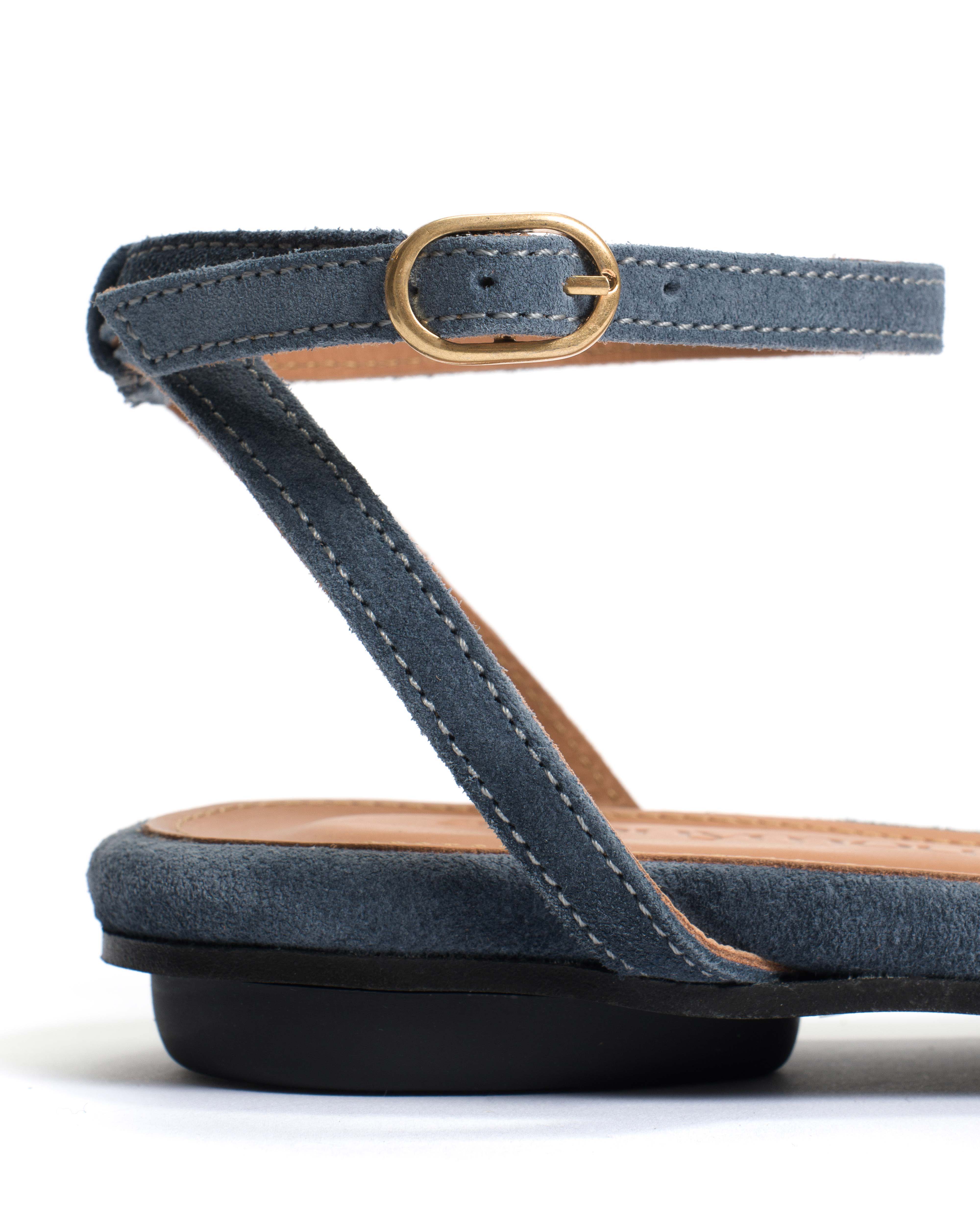 Aliza 10 Calf suede Denim blue - Image 7