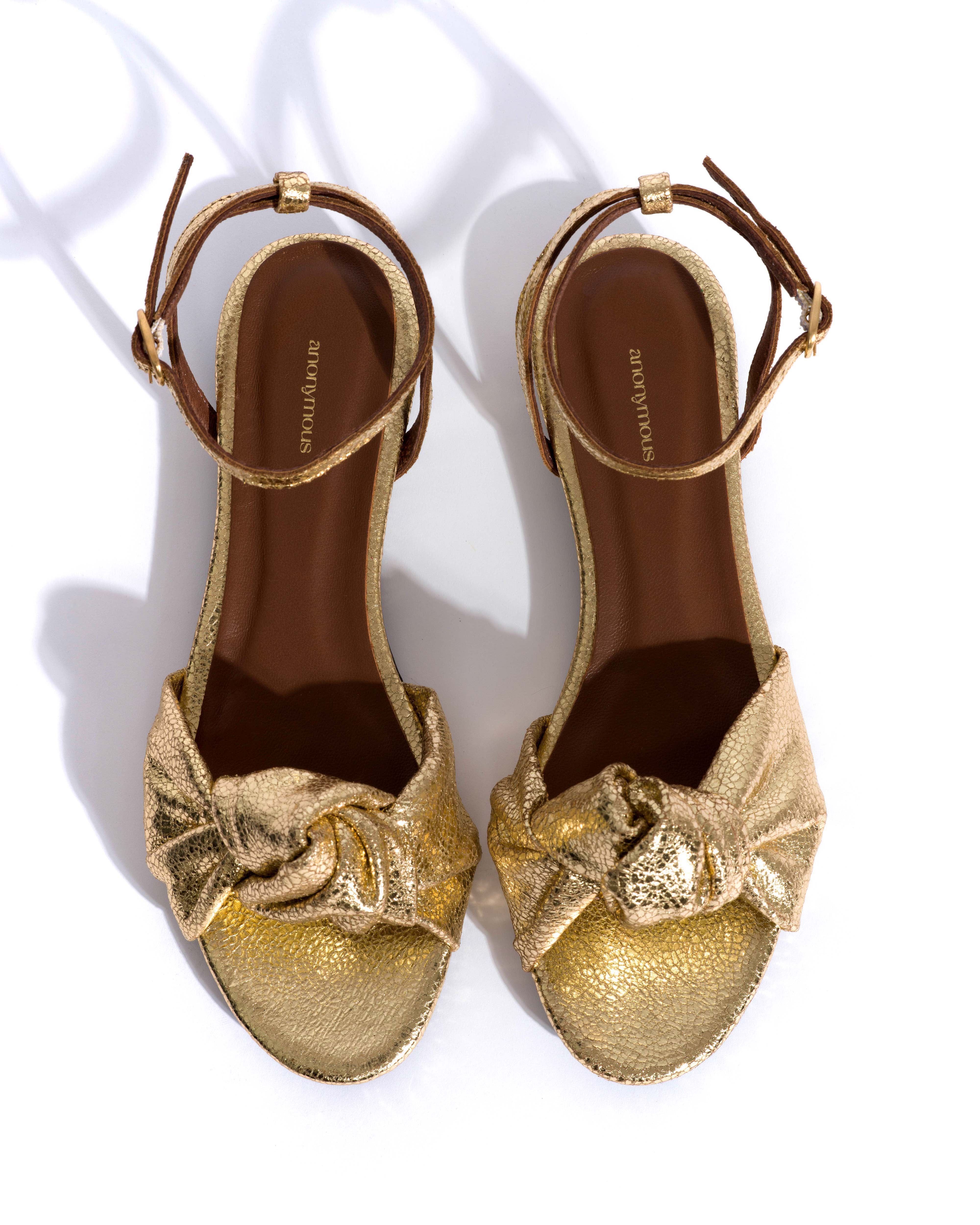 Aliza 10 Crackled metallic goat Gold - Image 4