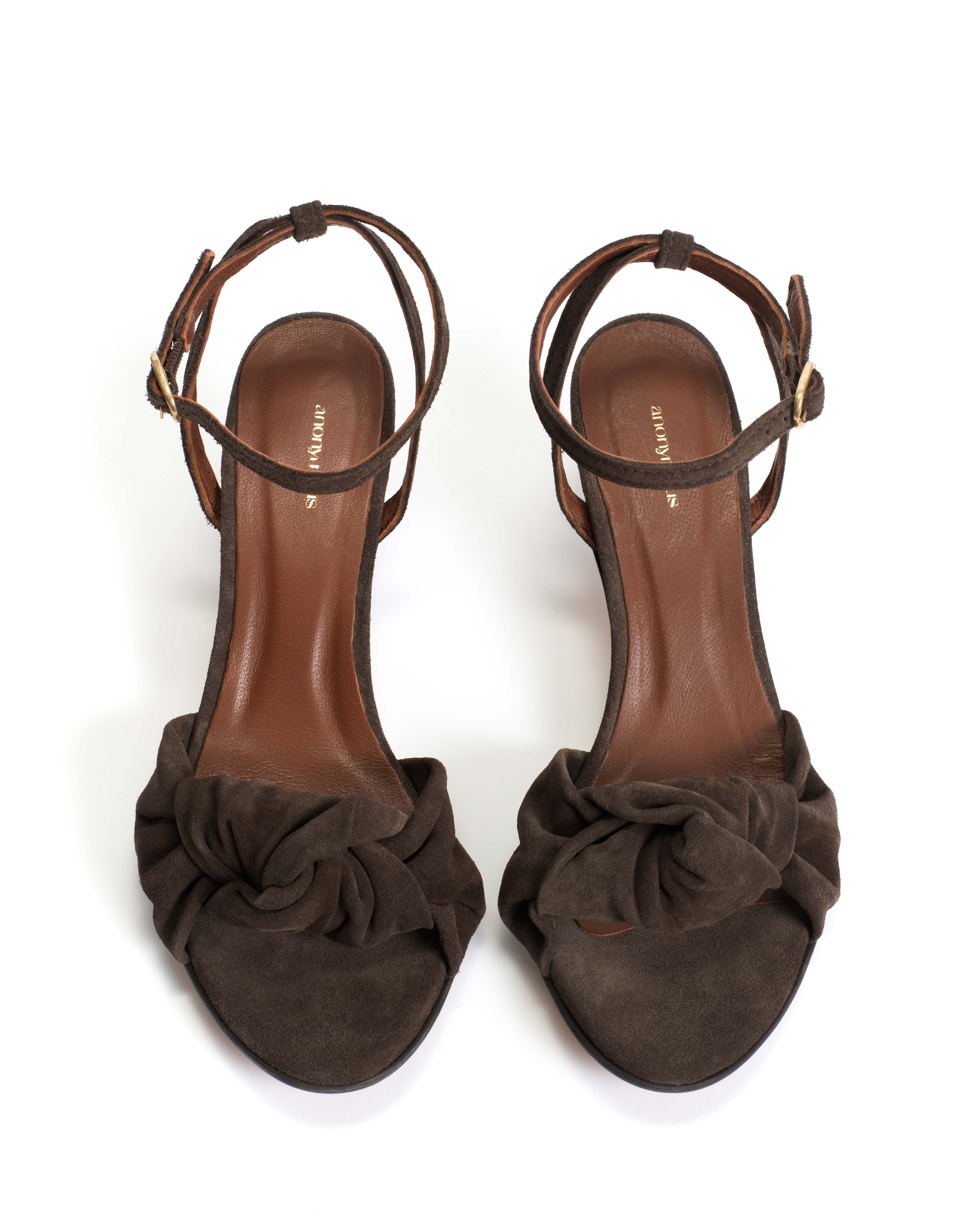 Aliza 50 stiletto Calf suede Coffee brown - Image 3