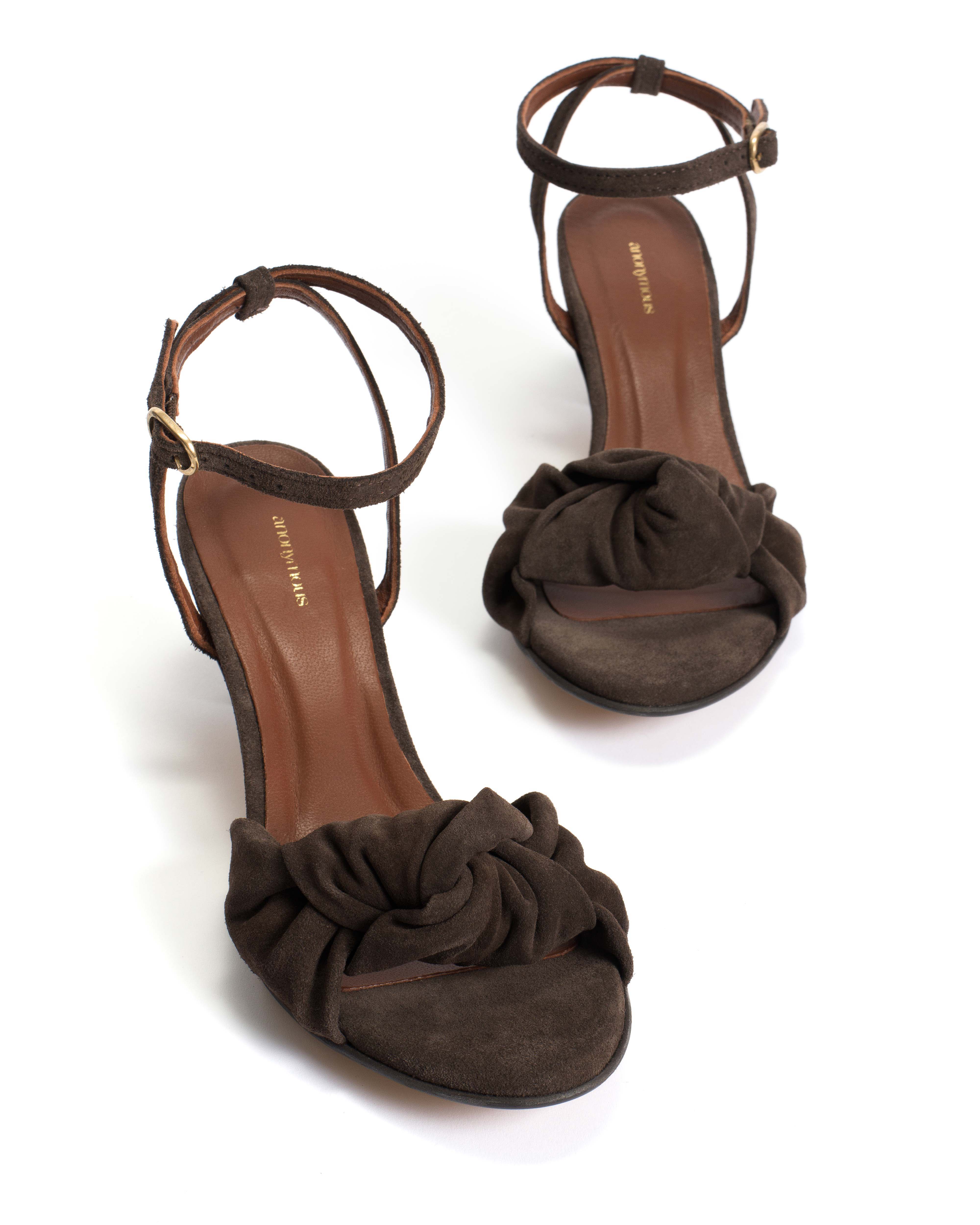 Aliza 50 stiletto Calf suede Coffee brown - Image 5
