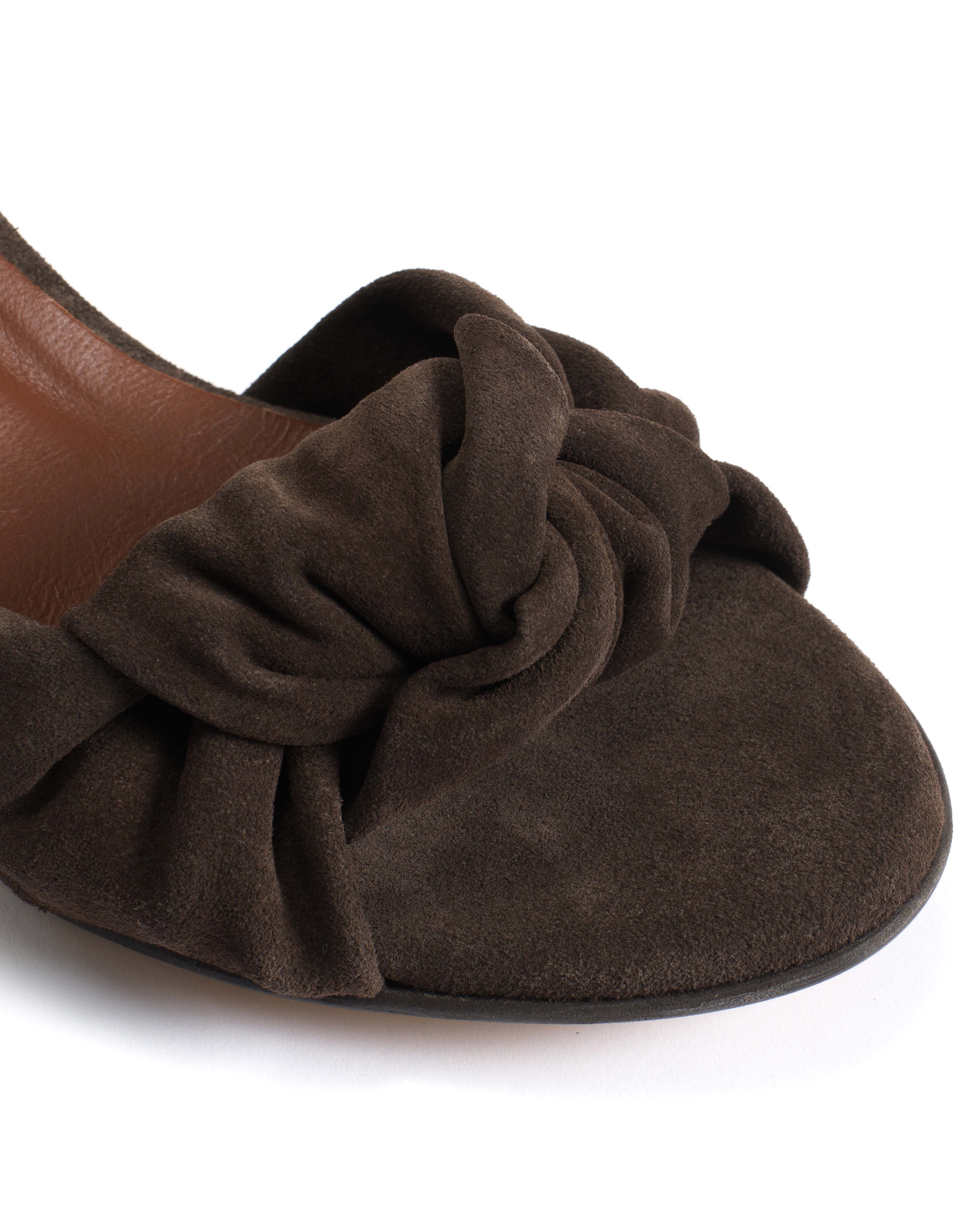 Aliza 50 stiletto Calf suede Coffee brown - Image 6