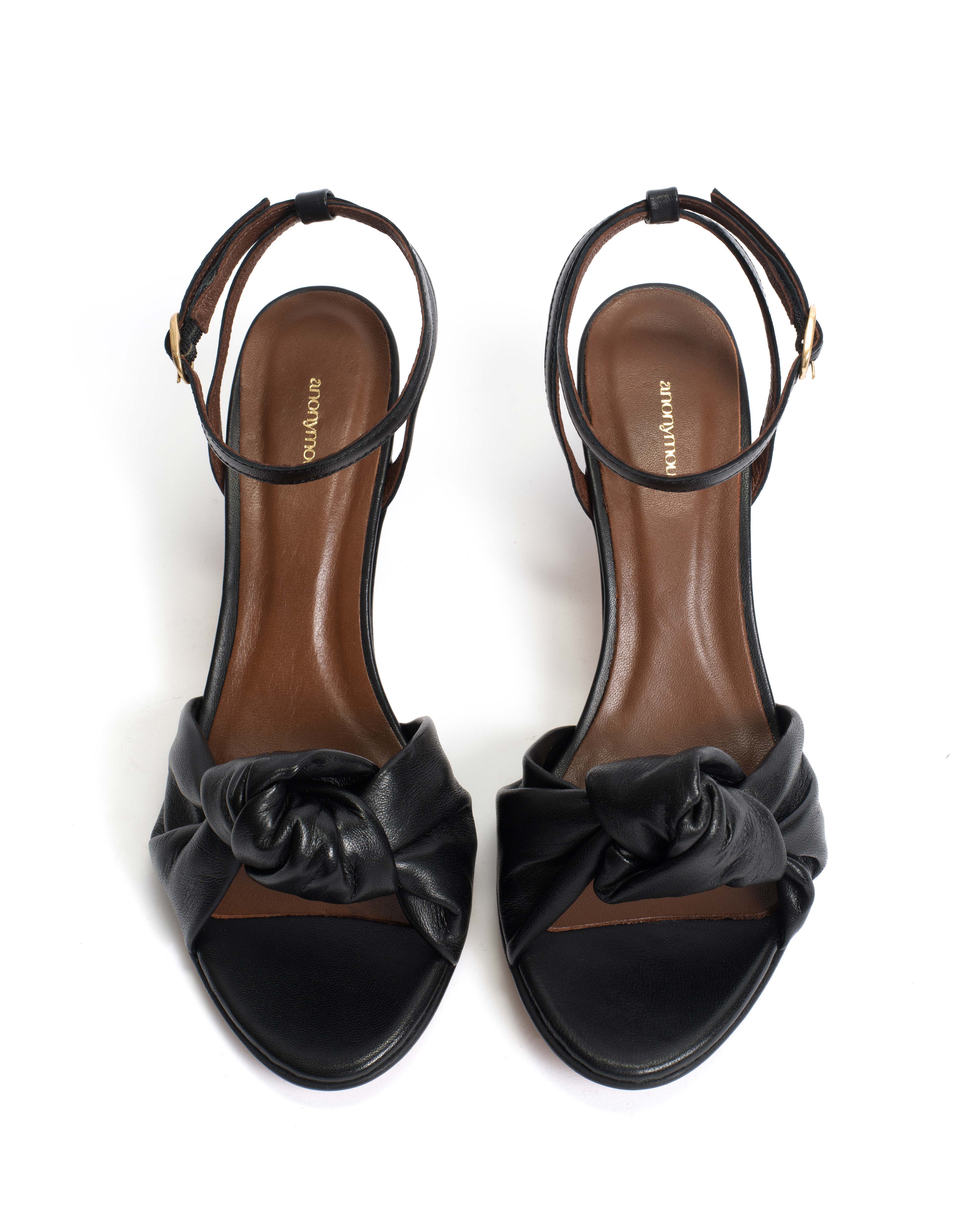 Aliza 50 stiletto Shiny lamb Black - Image 3