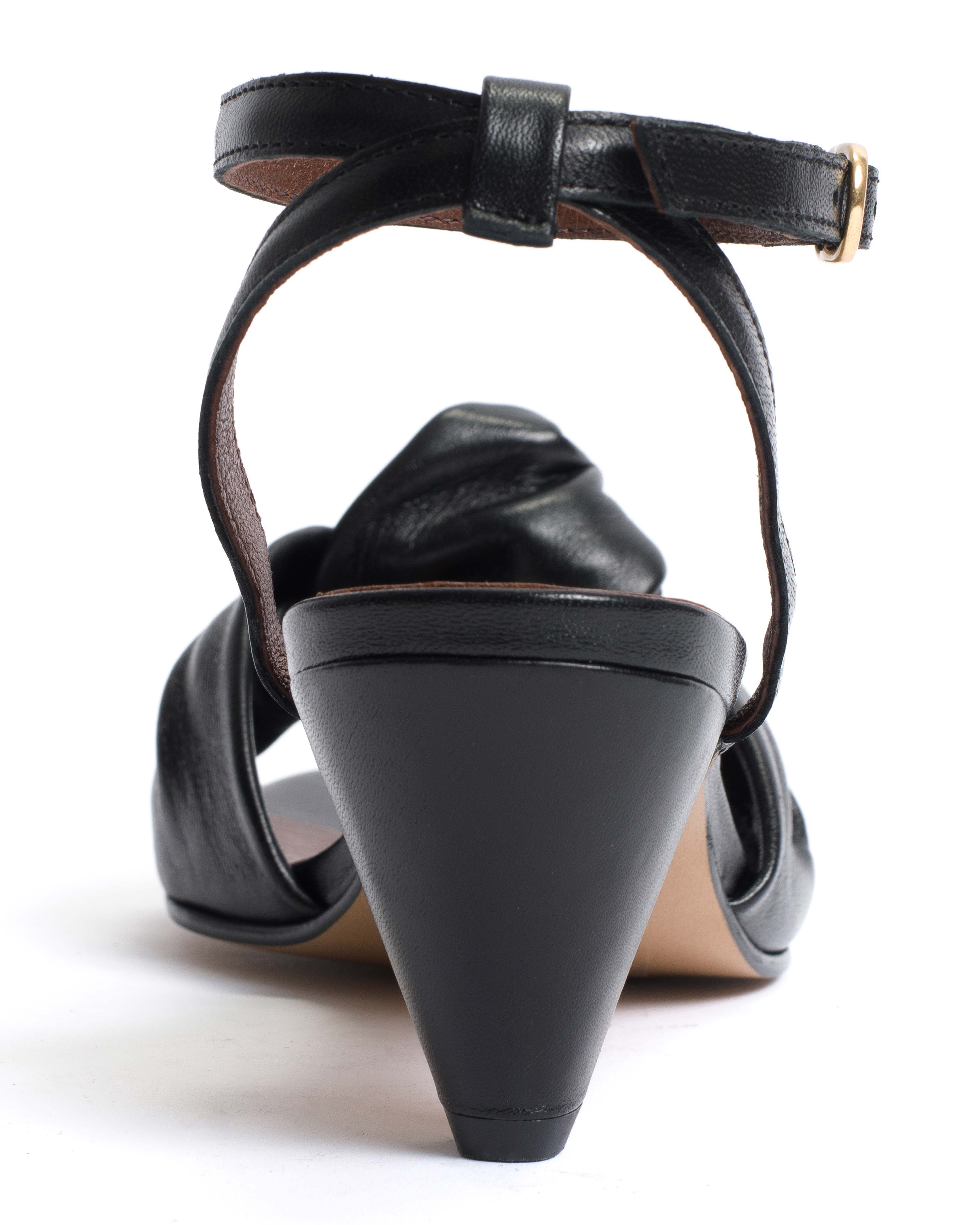 Aliza 50 stiletto Shiny lamb Black - Image 7