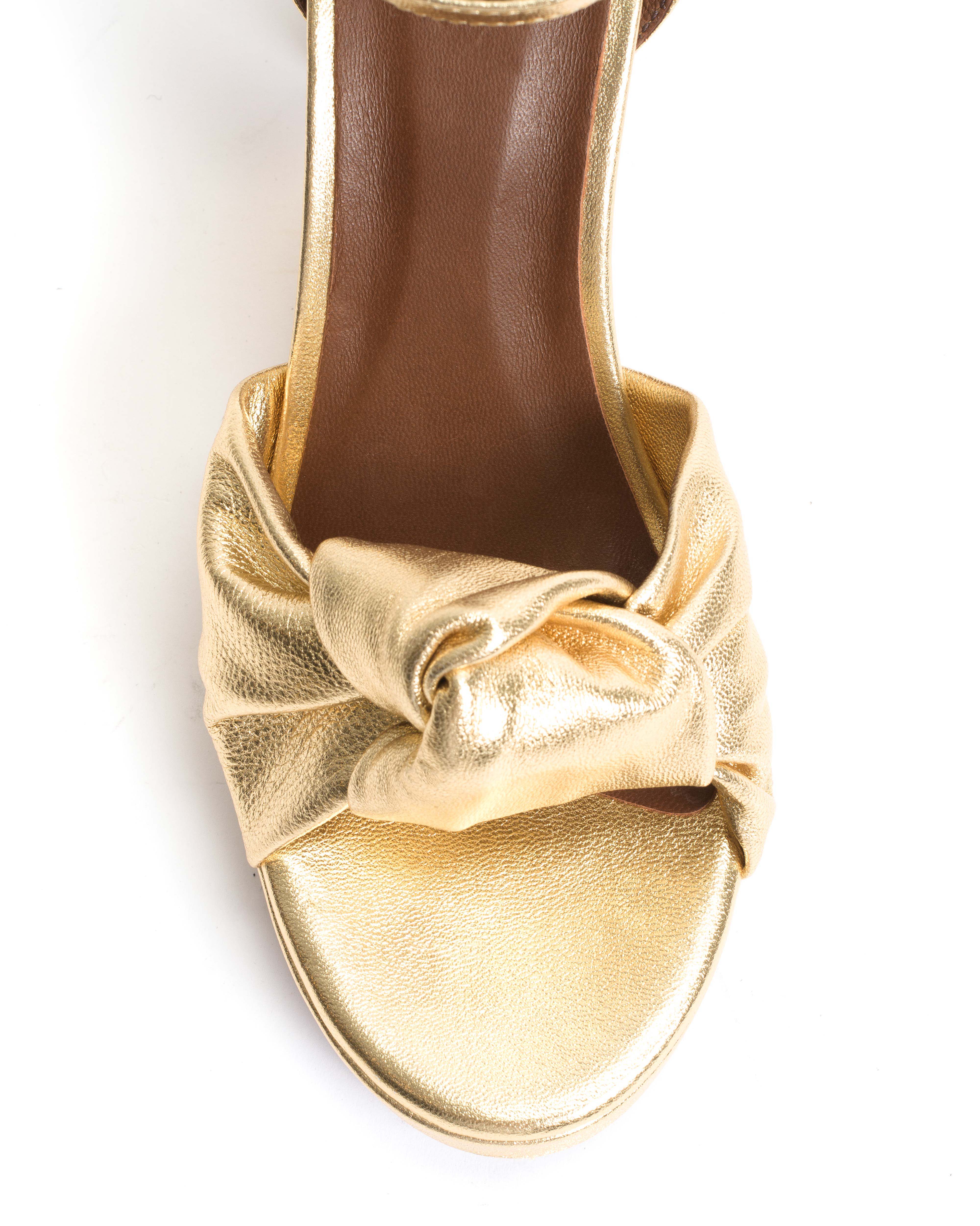 Aliza 85 platform Metallic goat Gold - Image 6