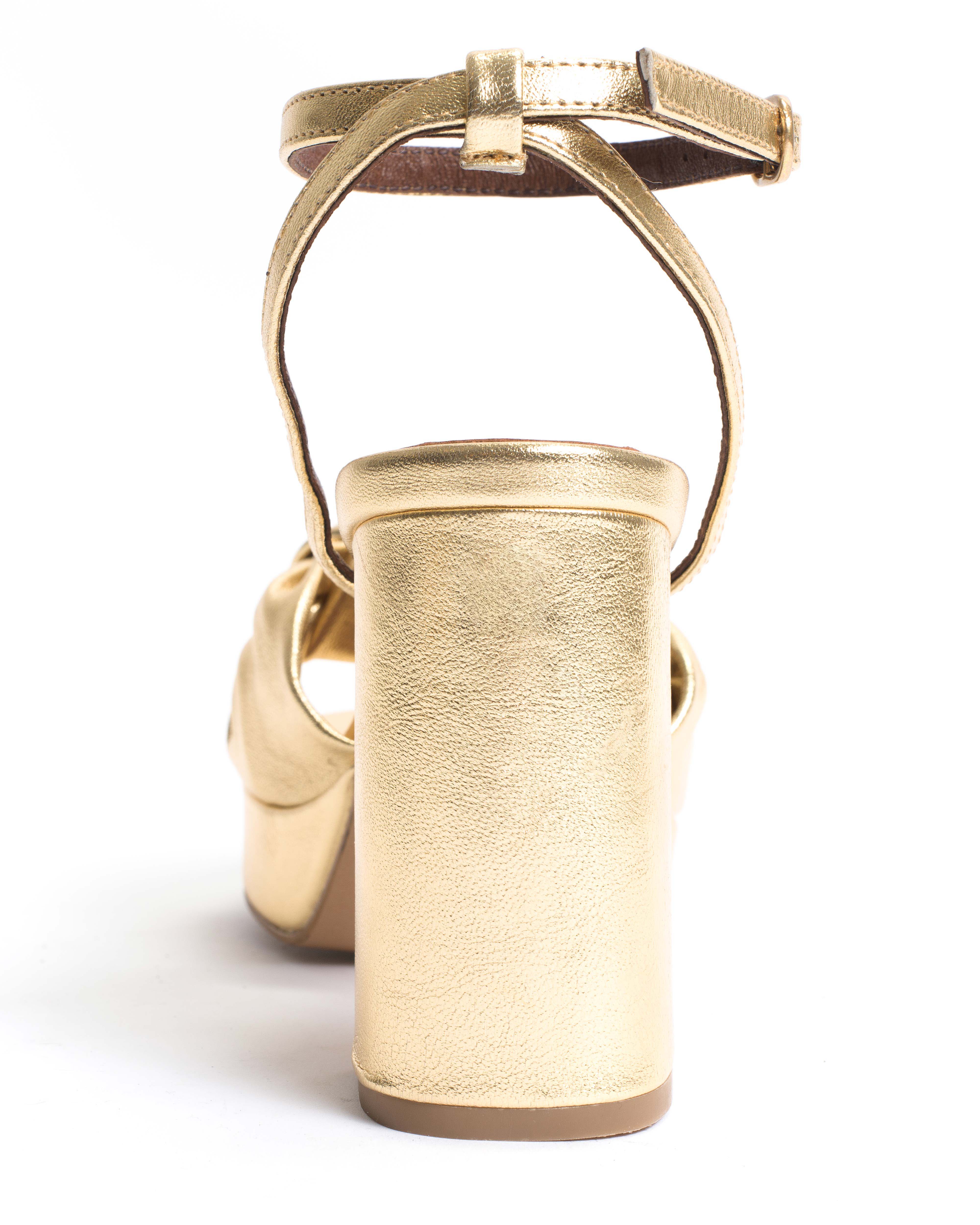Aliza 85 platform Metallic goat Gold - Image 7