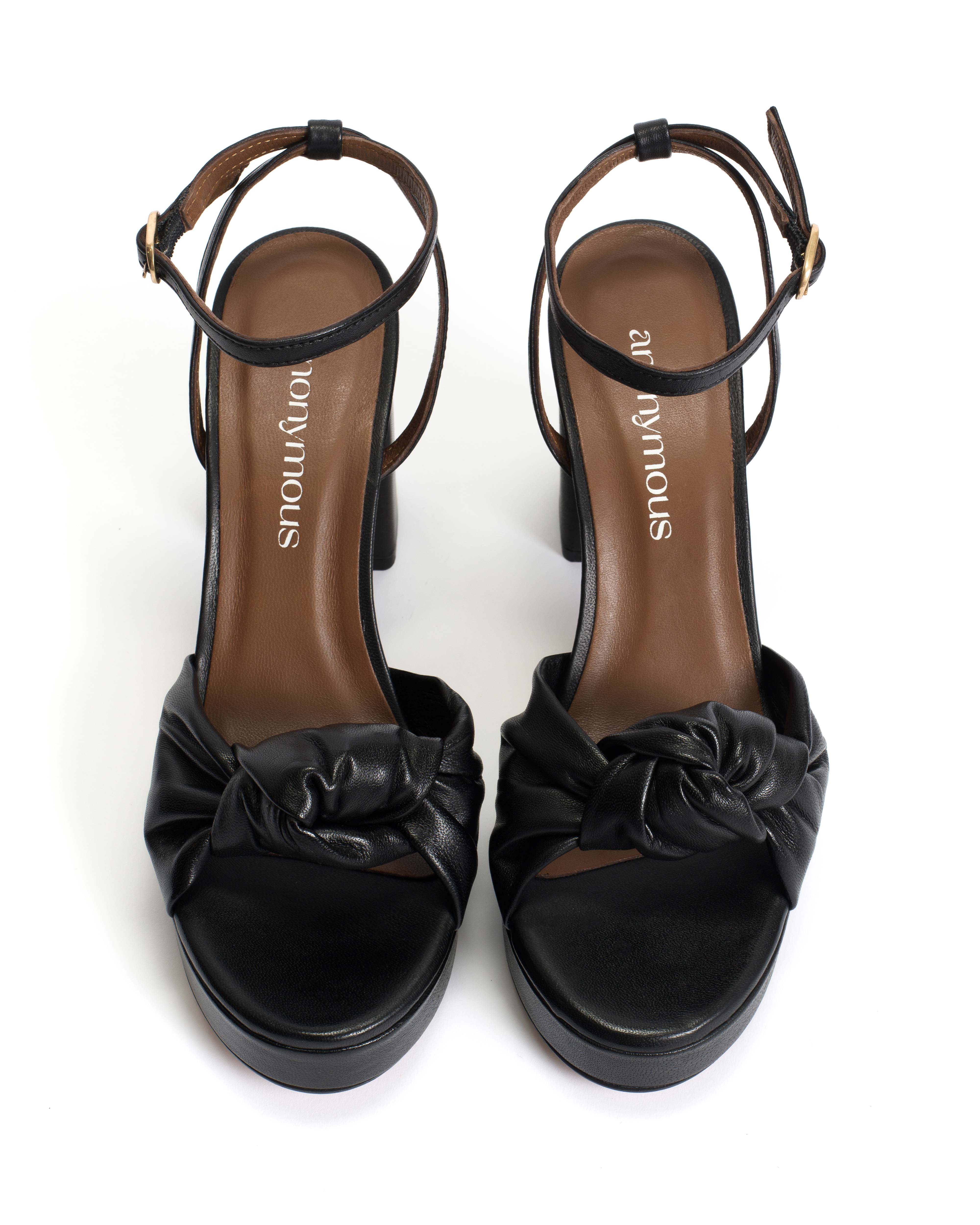 Aliza 85 platform Shiny lamb Black - Image 3