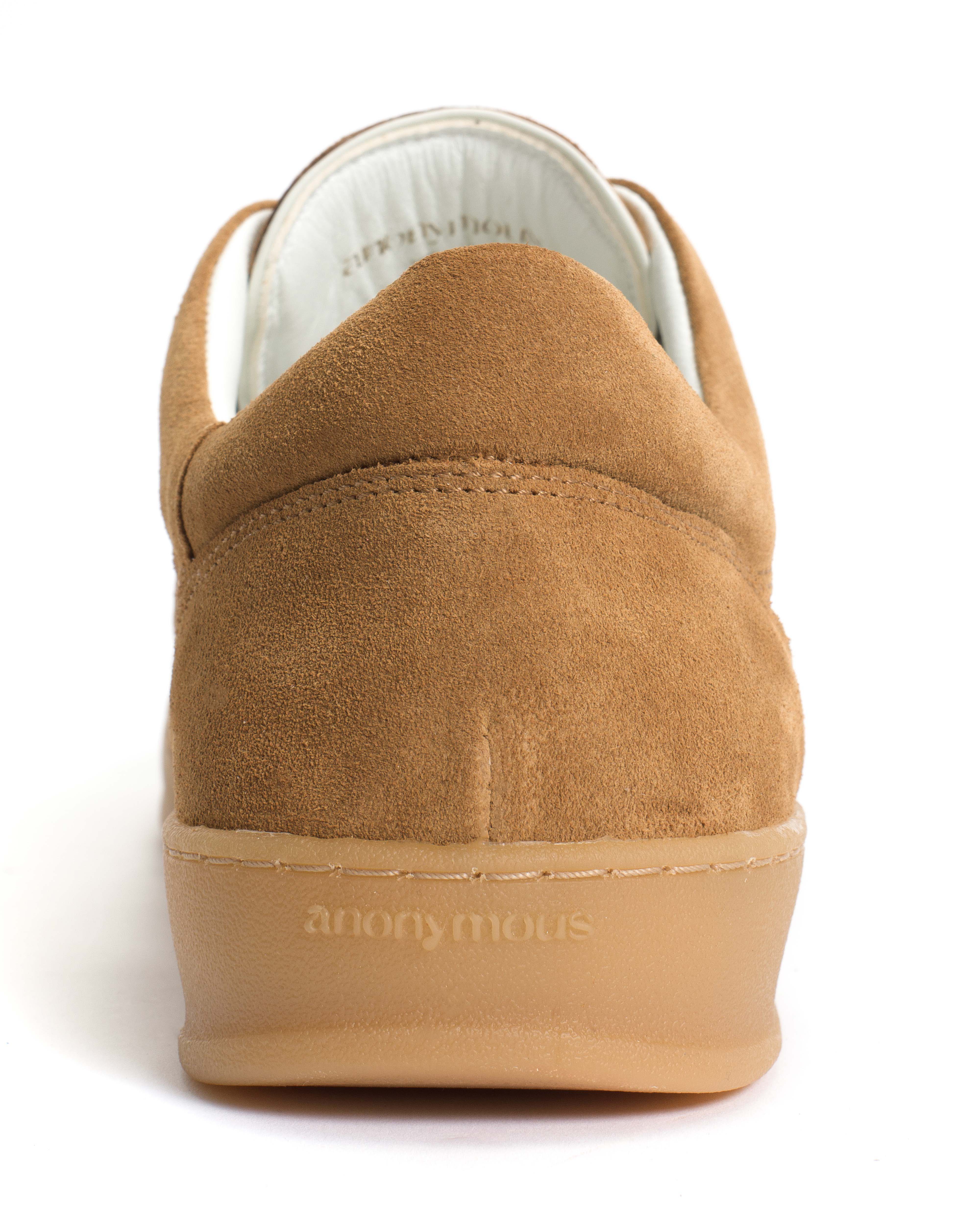 Blaire Calf suede & polished soft calf Bamboo brown & white sand - Image 8