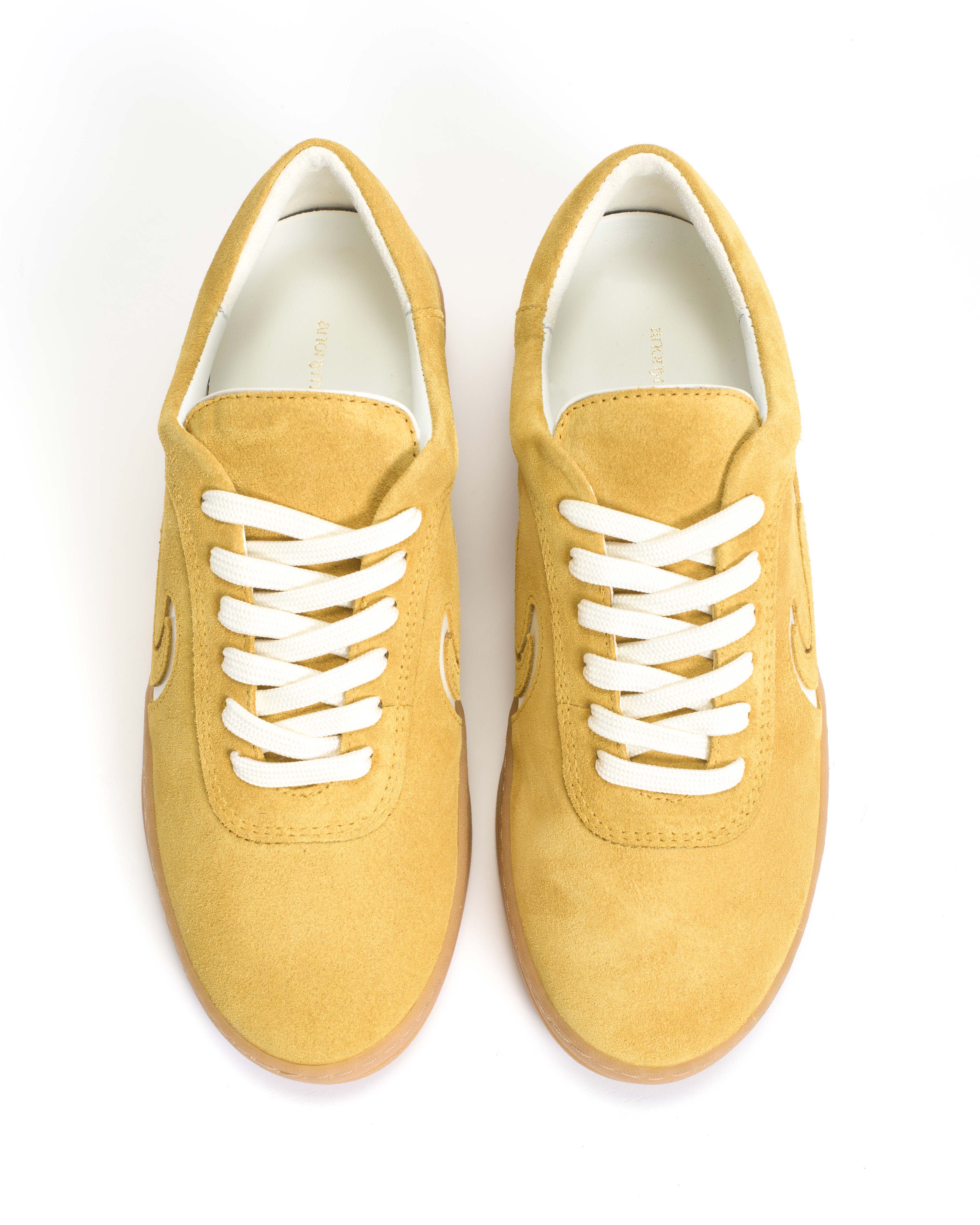 Blaire Calf suede & polished soft calf Pineapple ice & sand white - Image 3