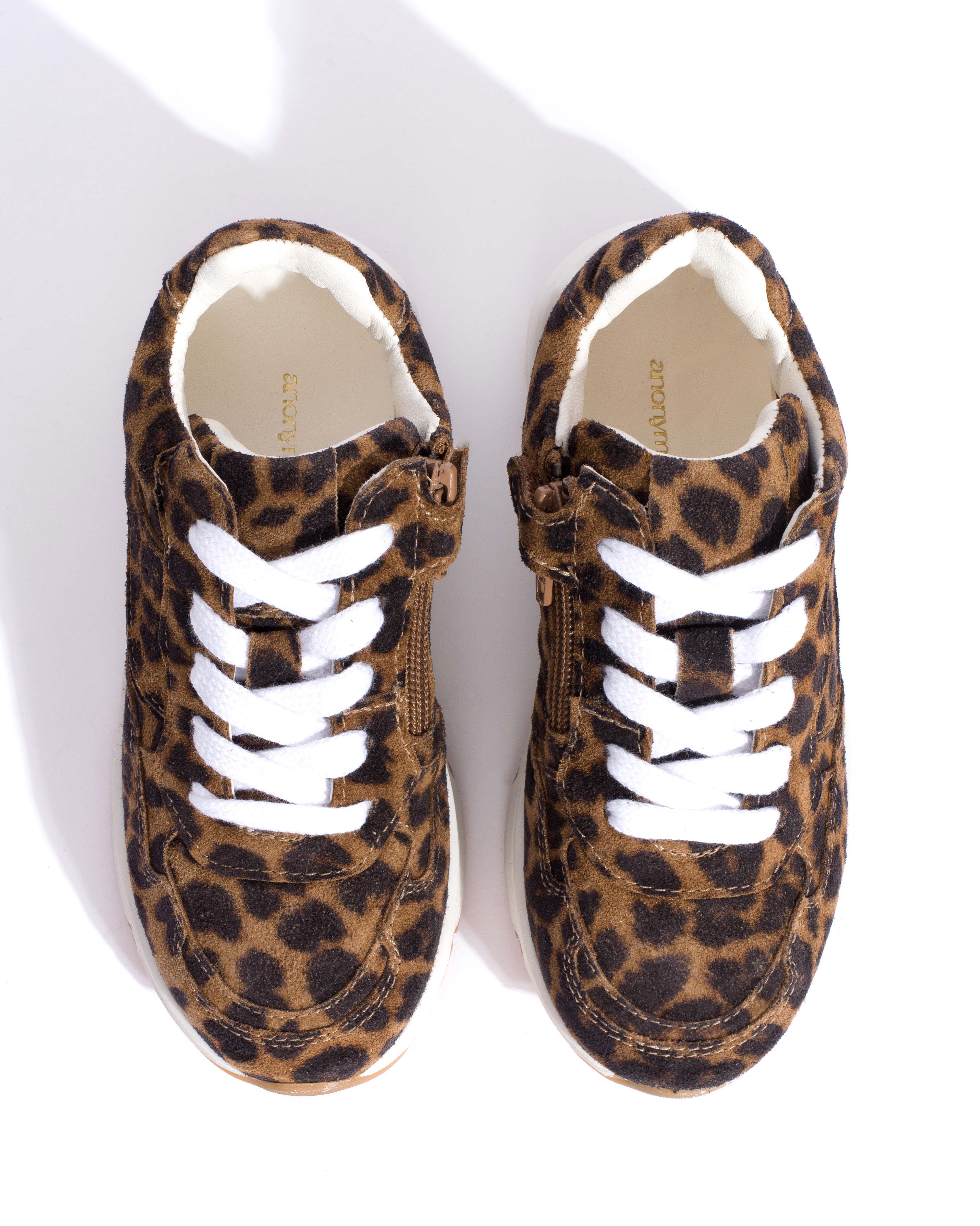 Cally junior Calf suede print Leopard - Image 4