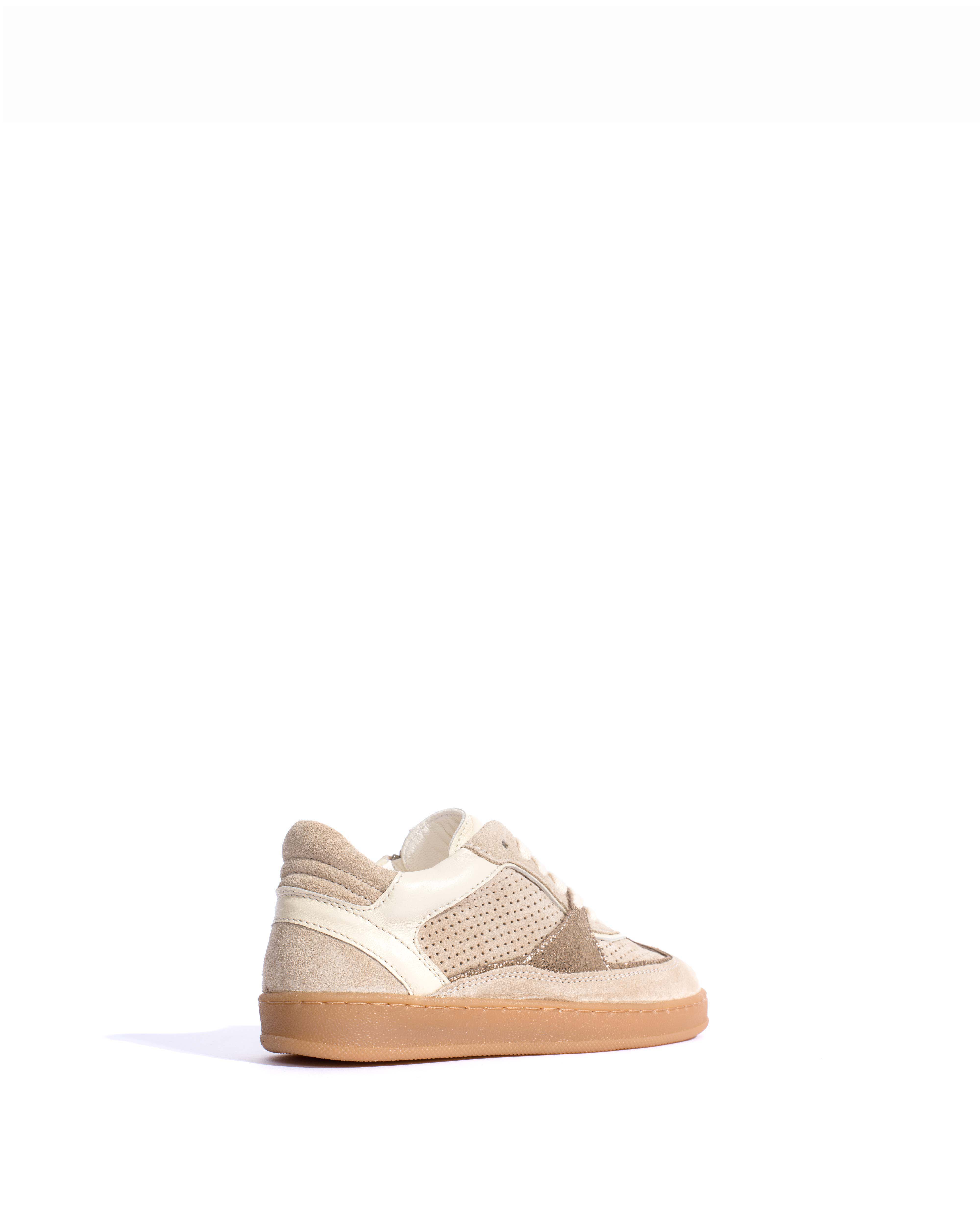 Dabbie junior Calf suede & mix Mushroom & vintage champagne mix - Image 3