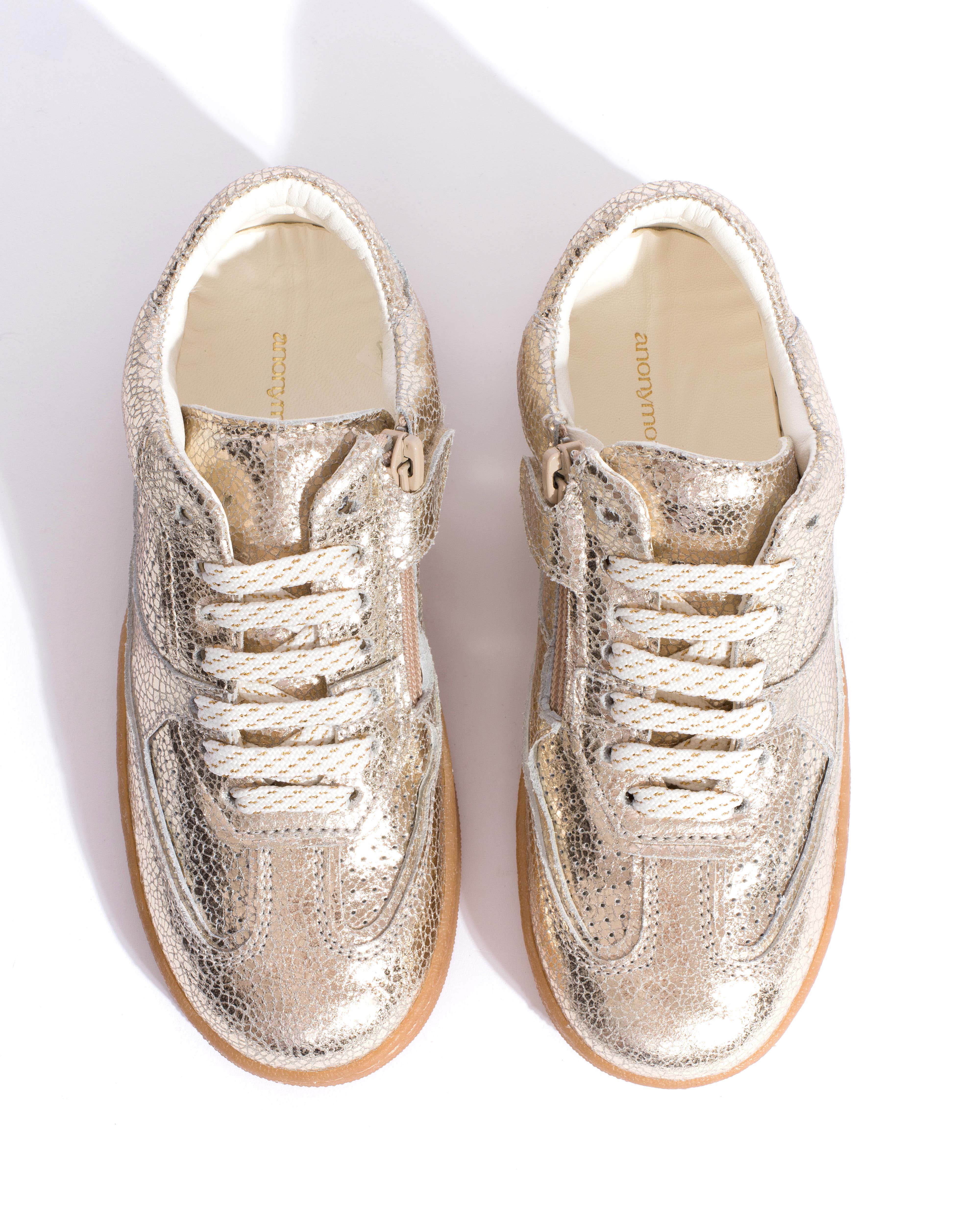 Dabbie junior Crackled metallic goat Champagne - Image 4