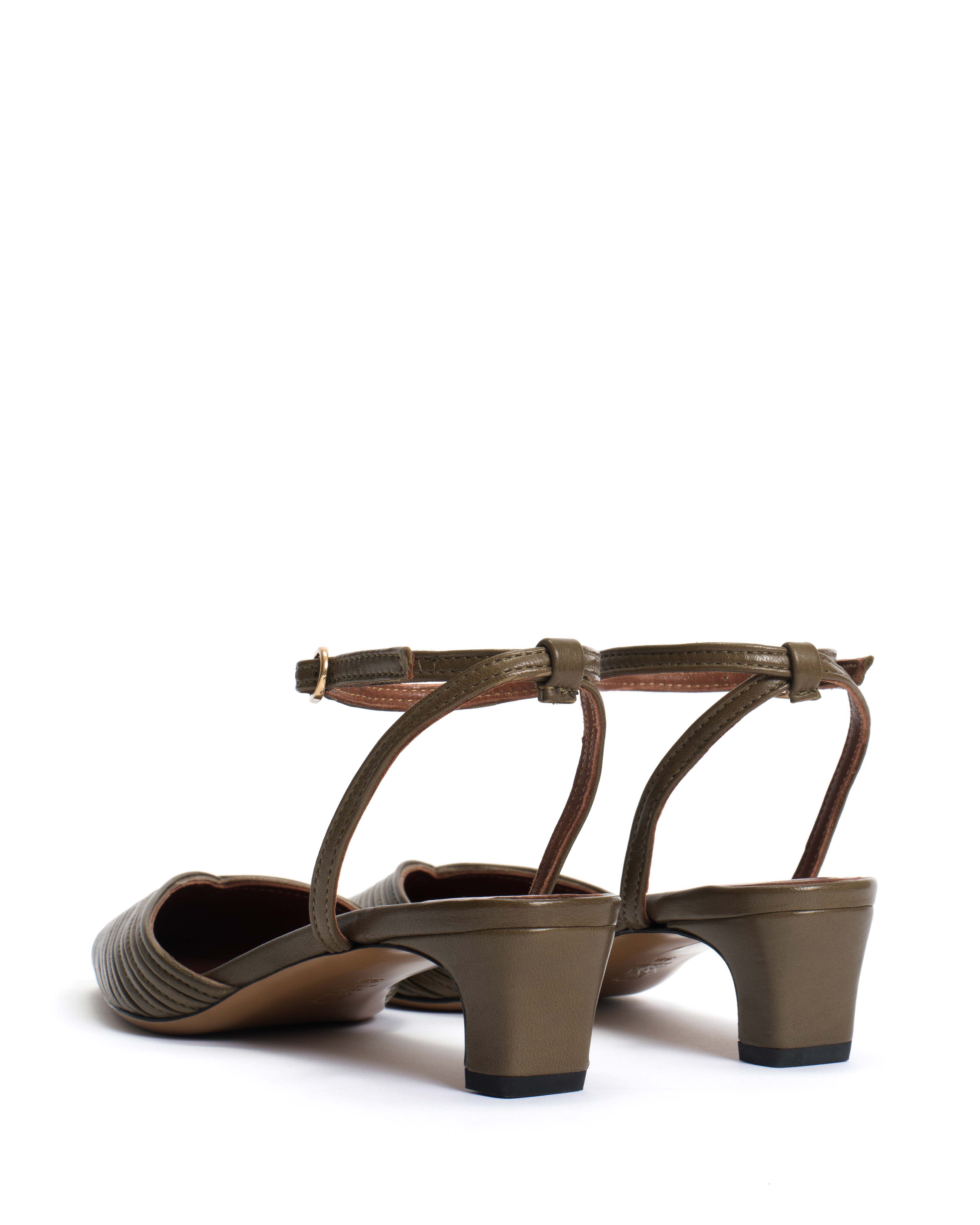 Givia 40 Shiny lamb Olive green - Image 5