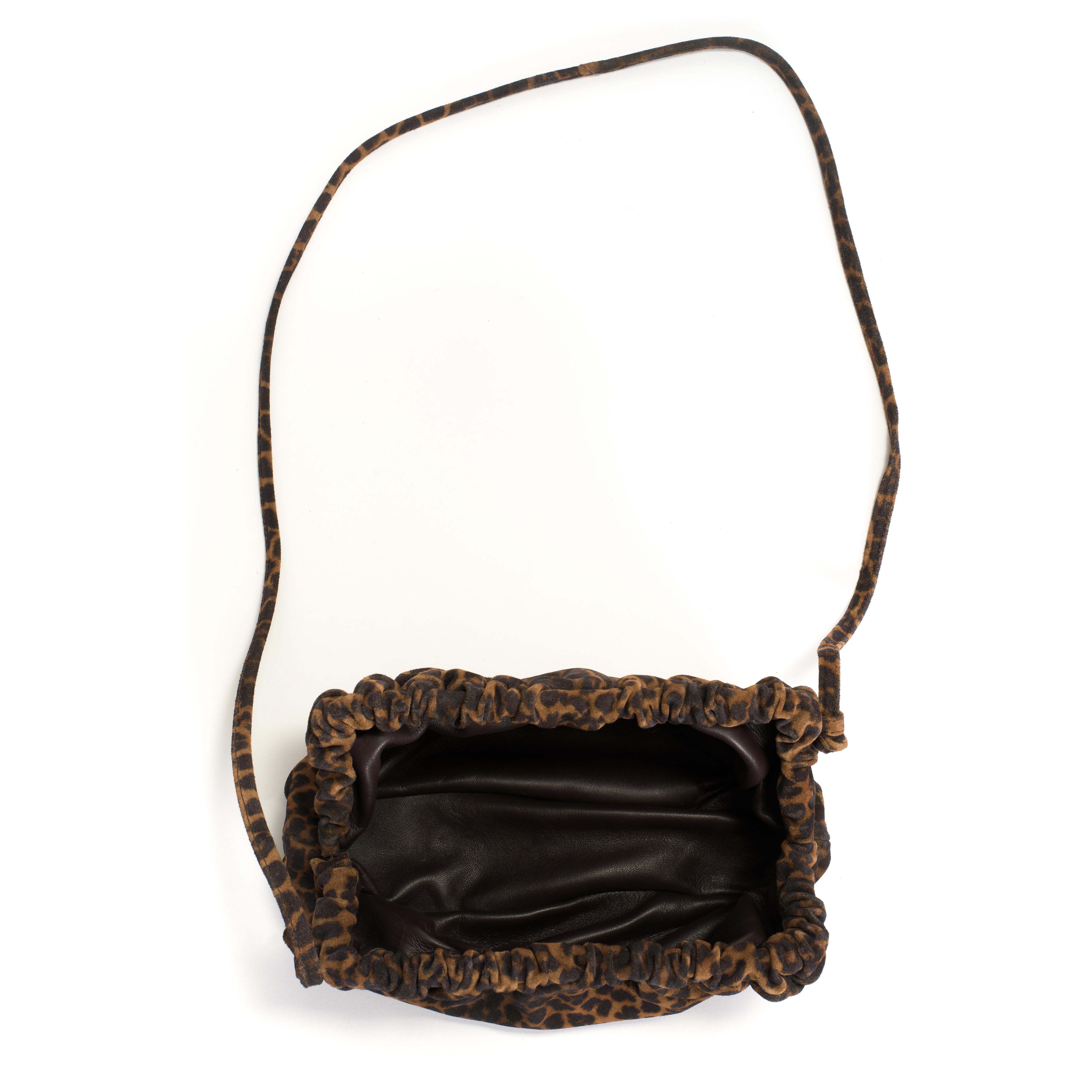 Hally classic cloud bag Calf suede print Leopard - Image 4