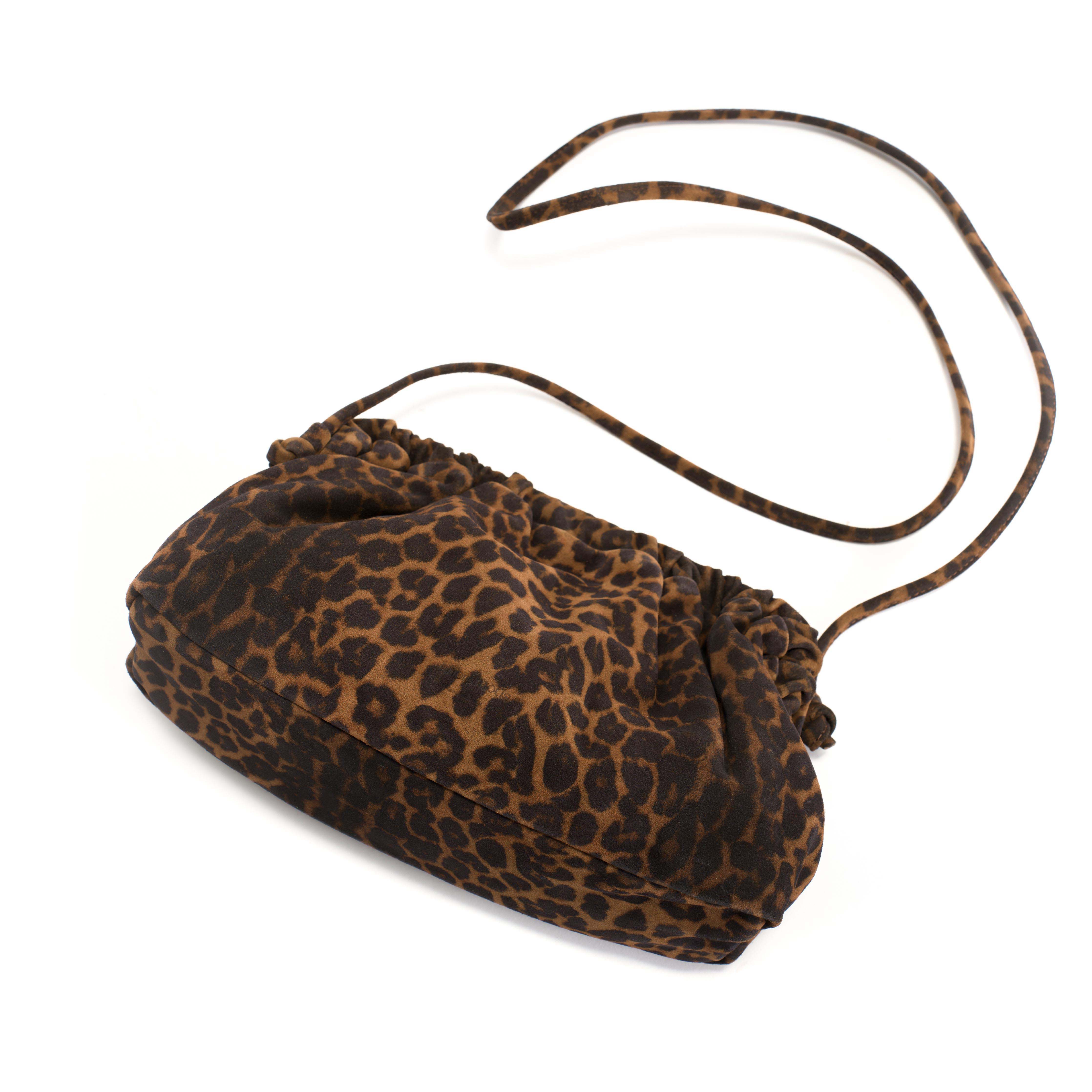 Hally classic cloud bag Calf suede print Leopard - Image 5