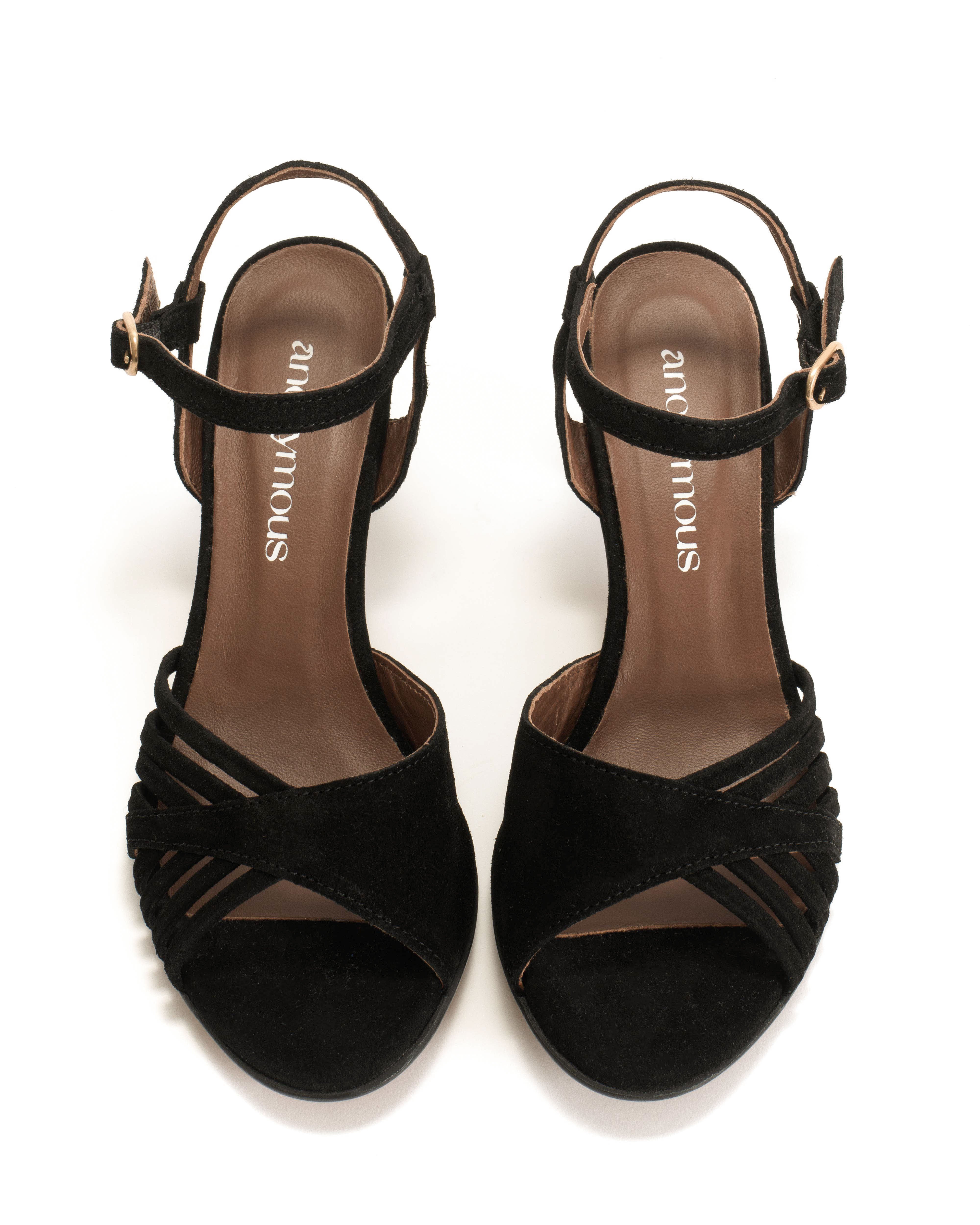 Hermine 50 stiletto Calf suede Black - Image 3