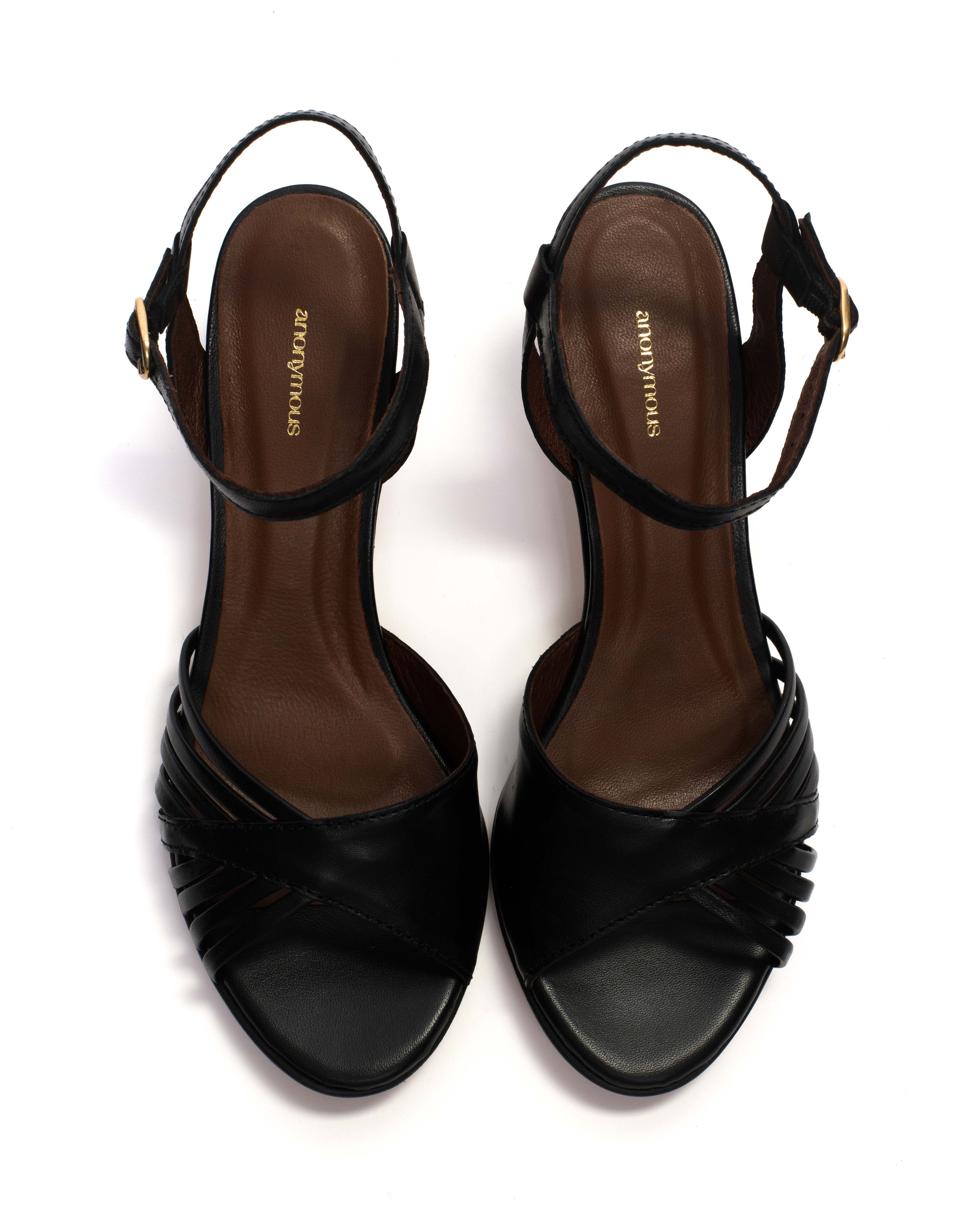 Hermine 50 stiletto Shiny lamb Black - Image 4