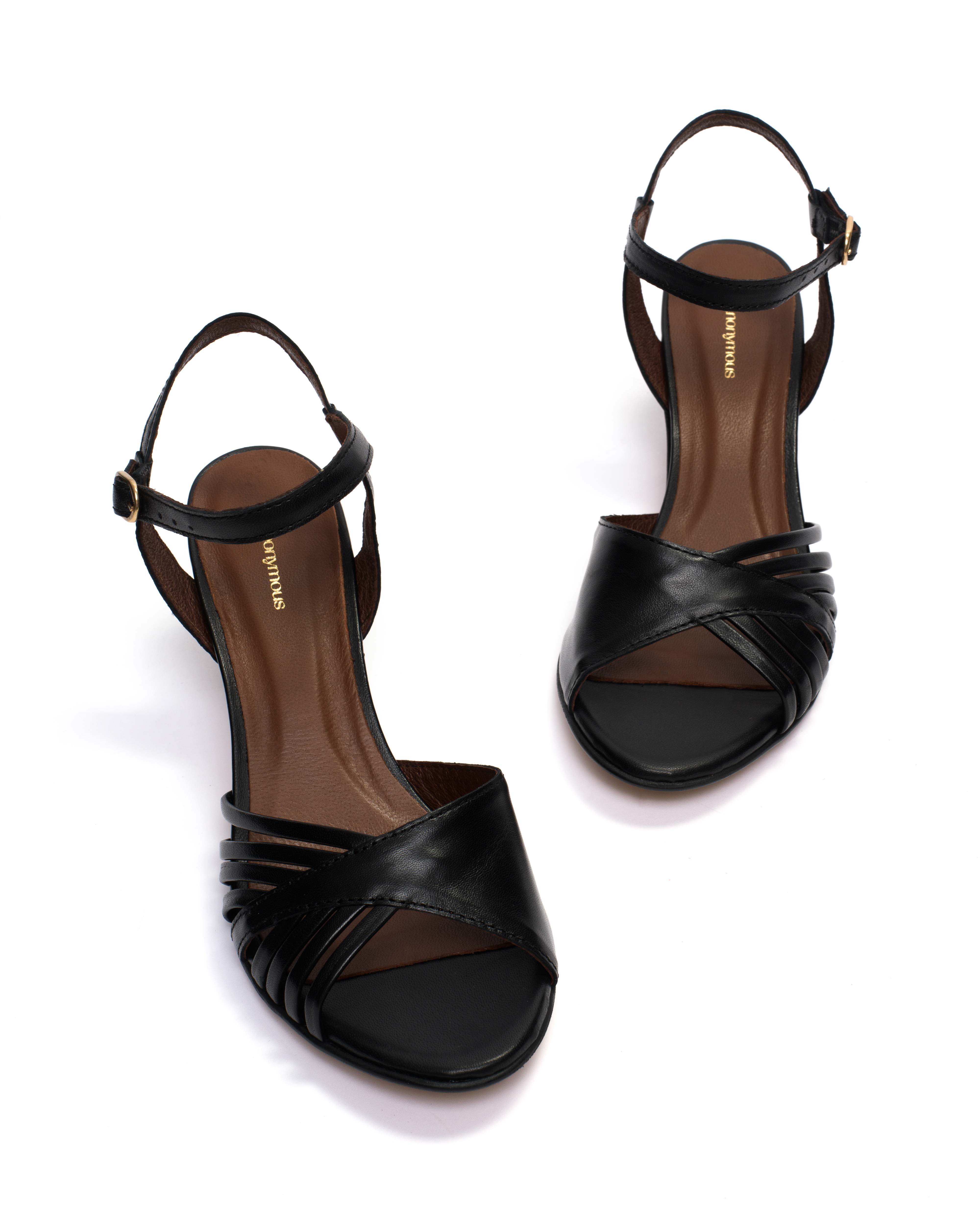 Hermine 50 stiletto Shiny lamb Black - Image 6