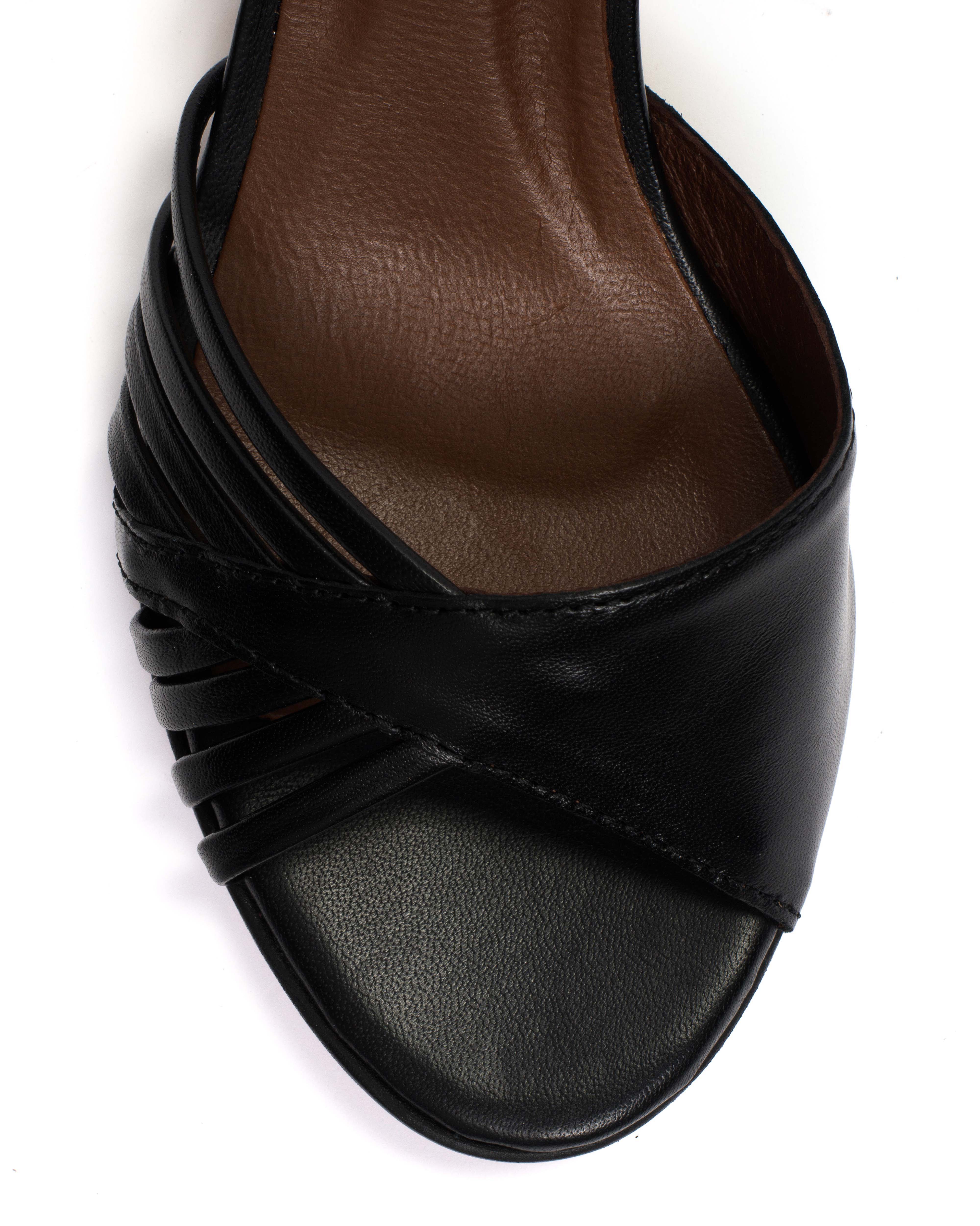 Hermine 50 stiletto Shiny lamb Black - Image 7