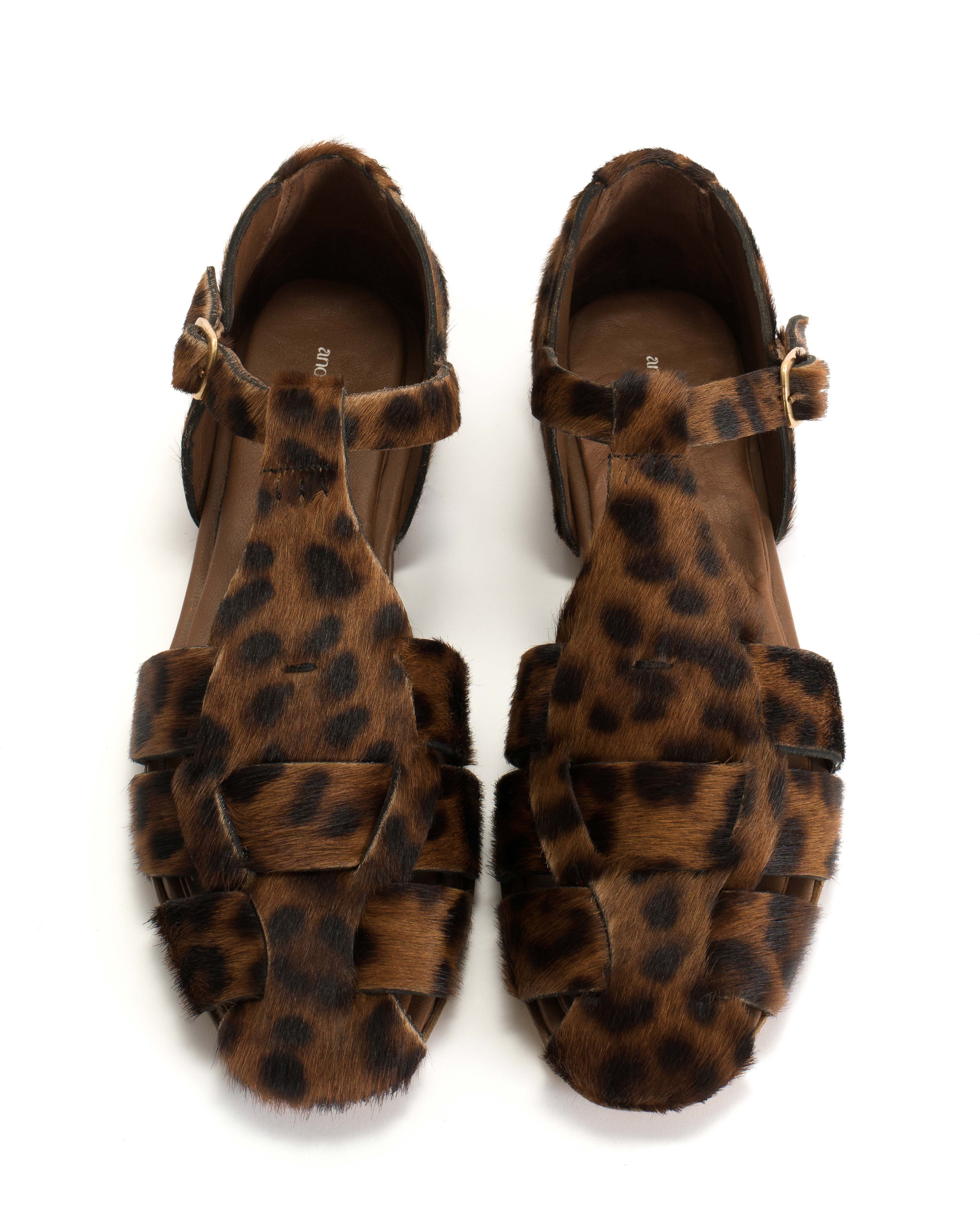 Lain flats Calf hair Leopard - Image 3