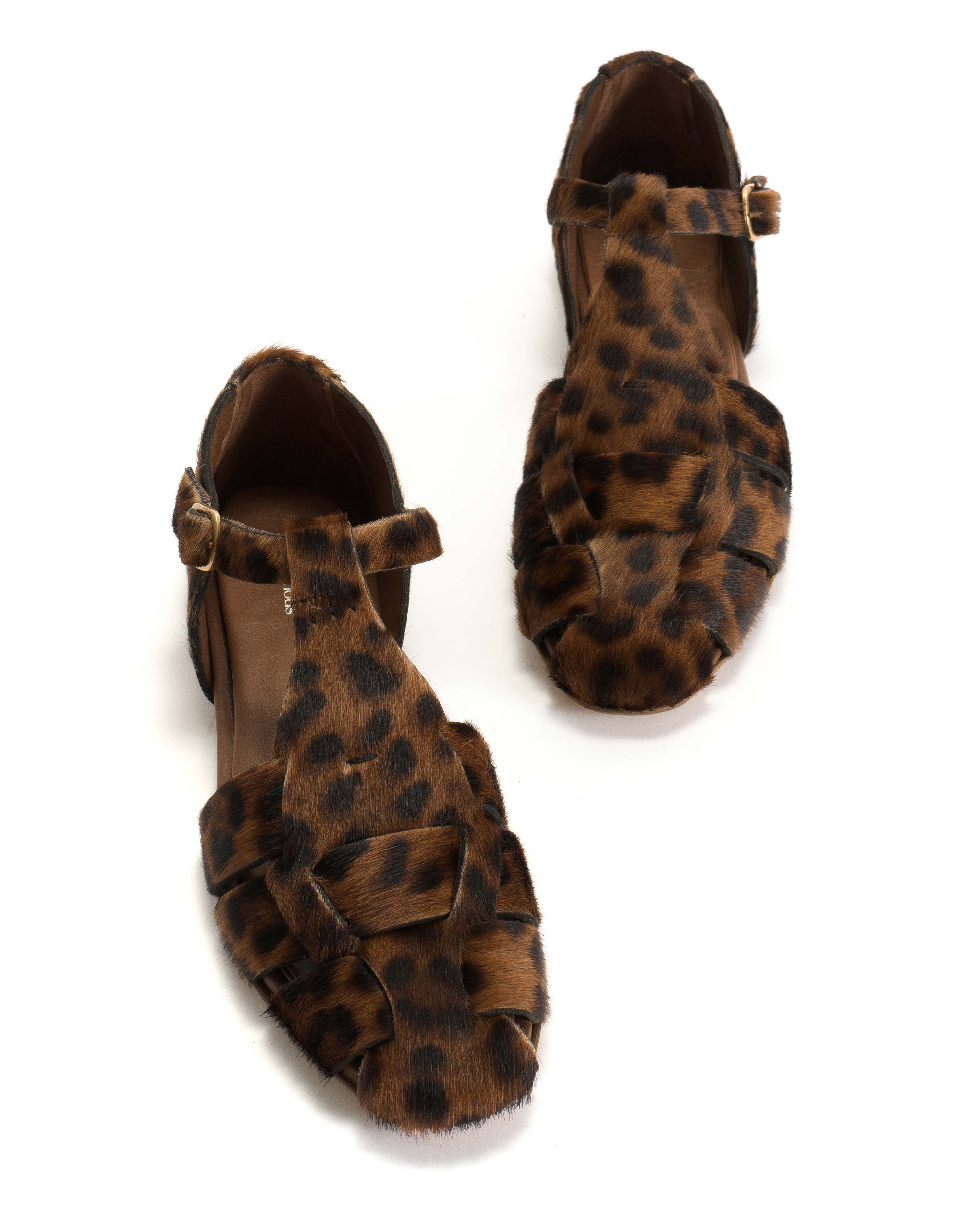 Lain flats Calf hair Leopard - Image 4