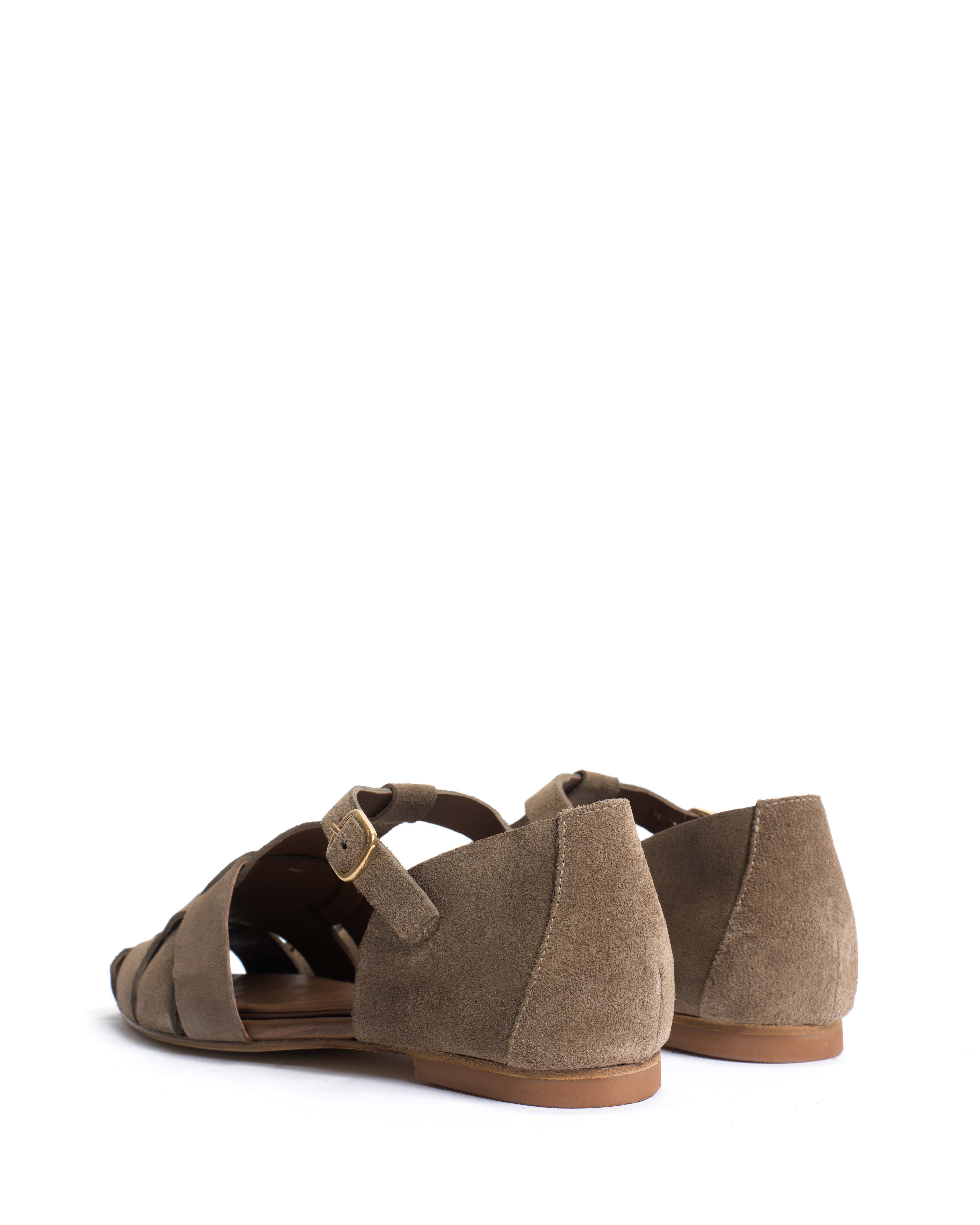 Lain flats Calf suede Mushroom - Image 5