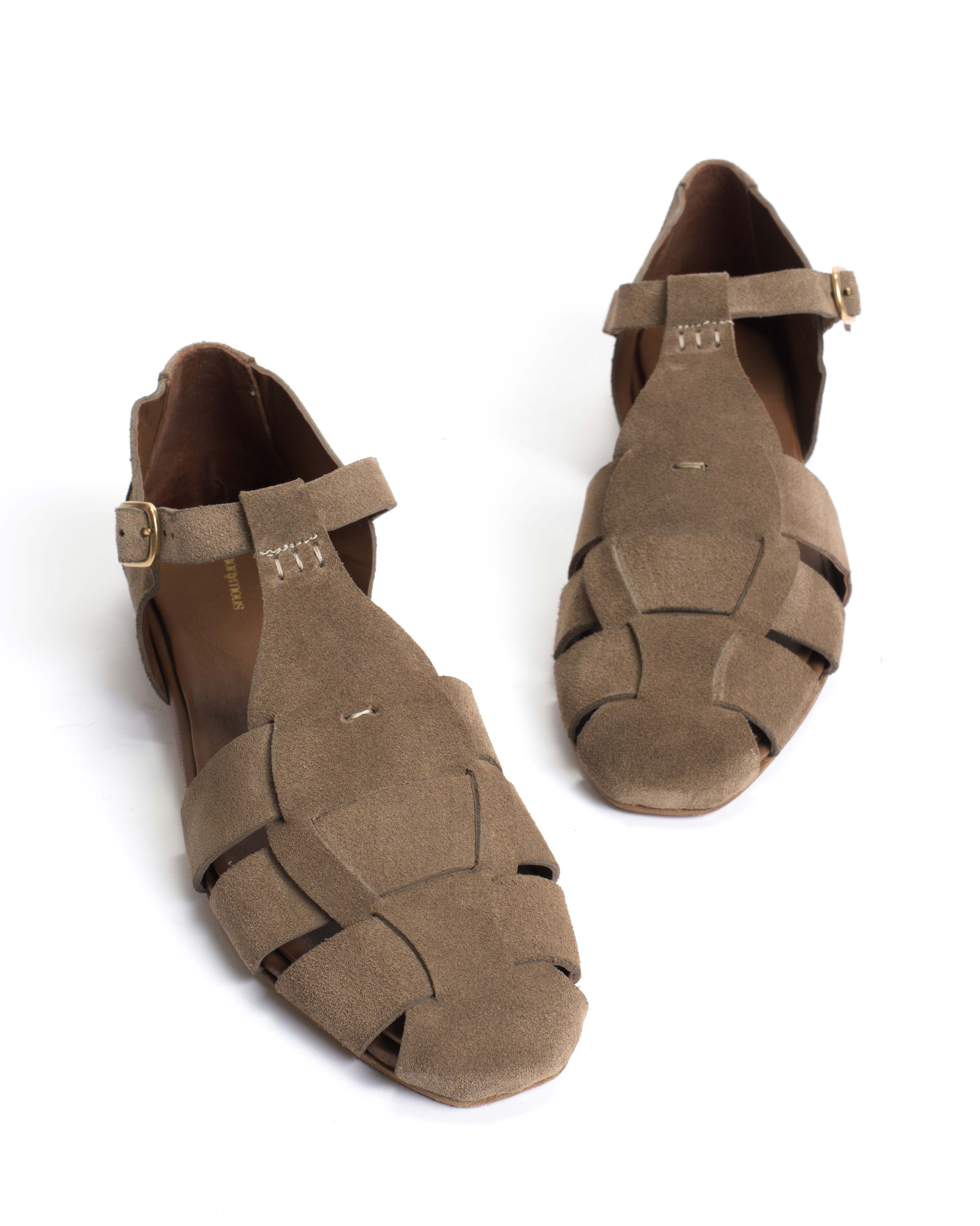 Lain flats Calf suede Mushroom - Image 6
