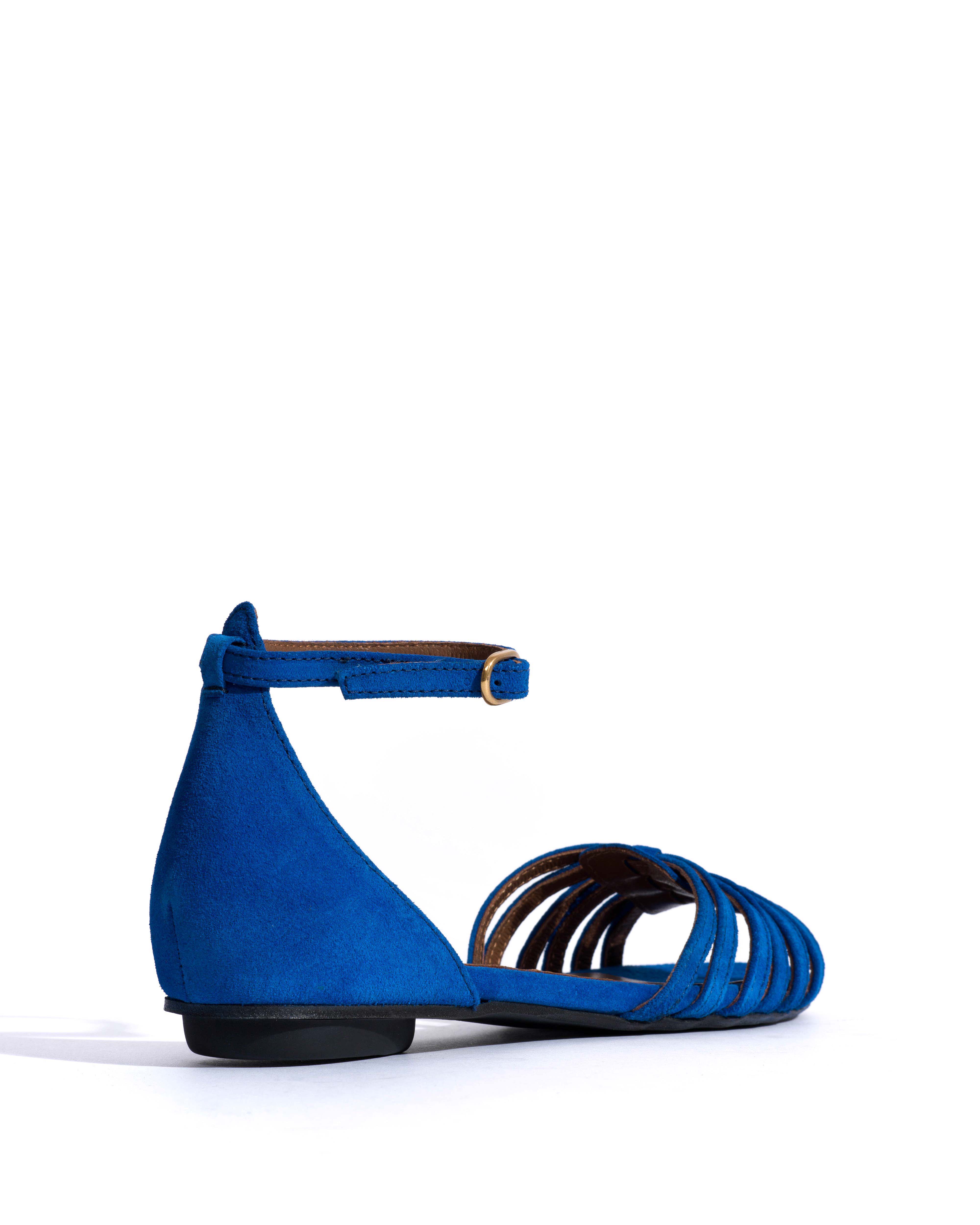 Mareike 10 Calf suede Electric blue - Image 4