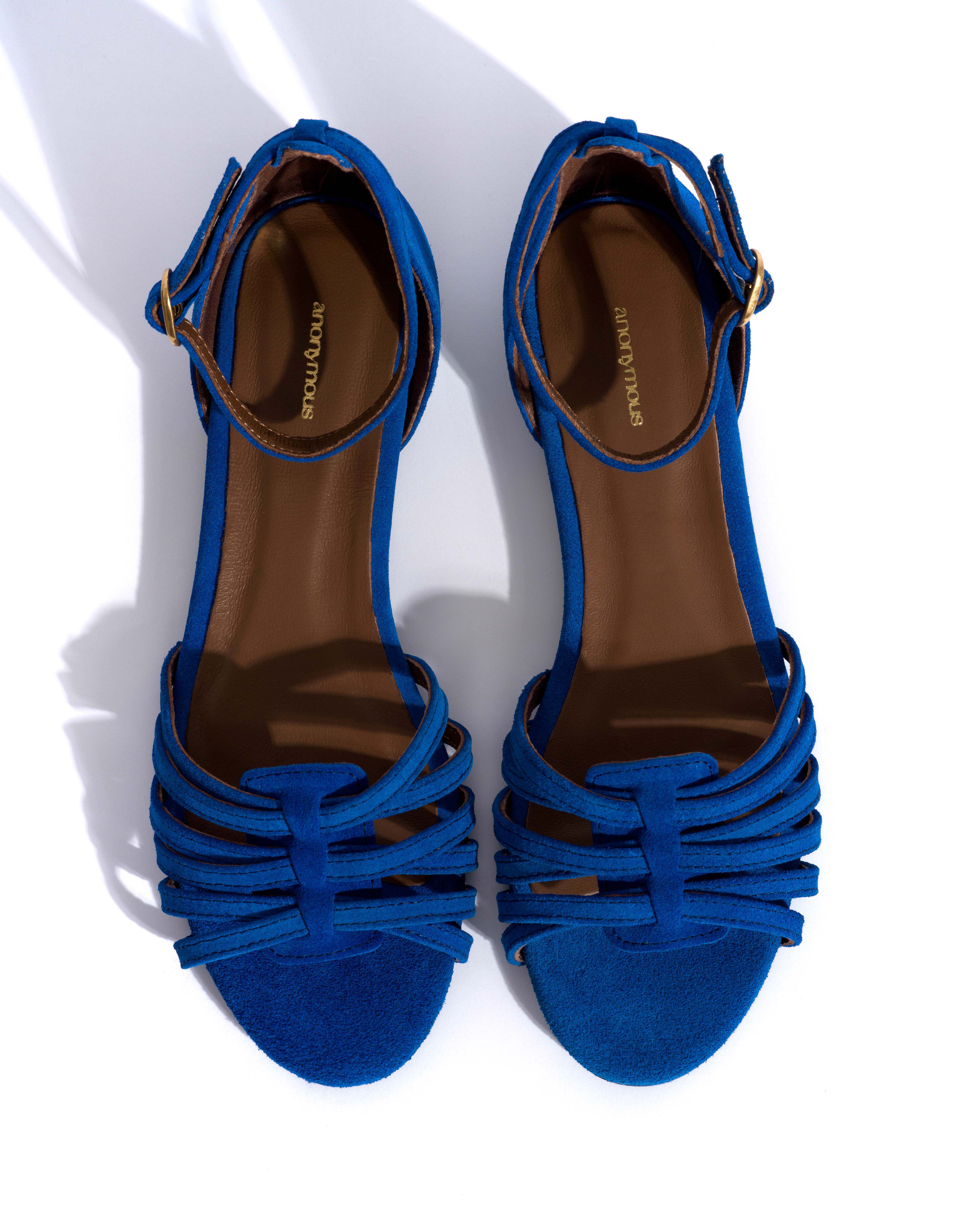 Mareike 10 Calf suede Electric blue - Image 5