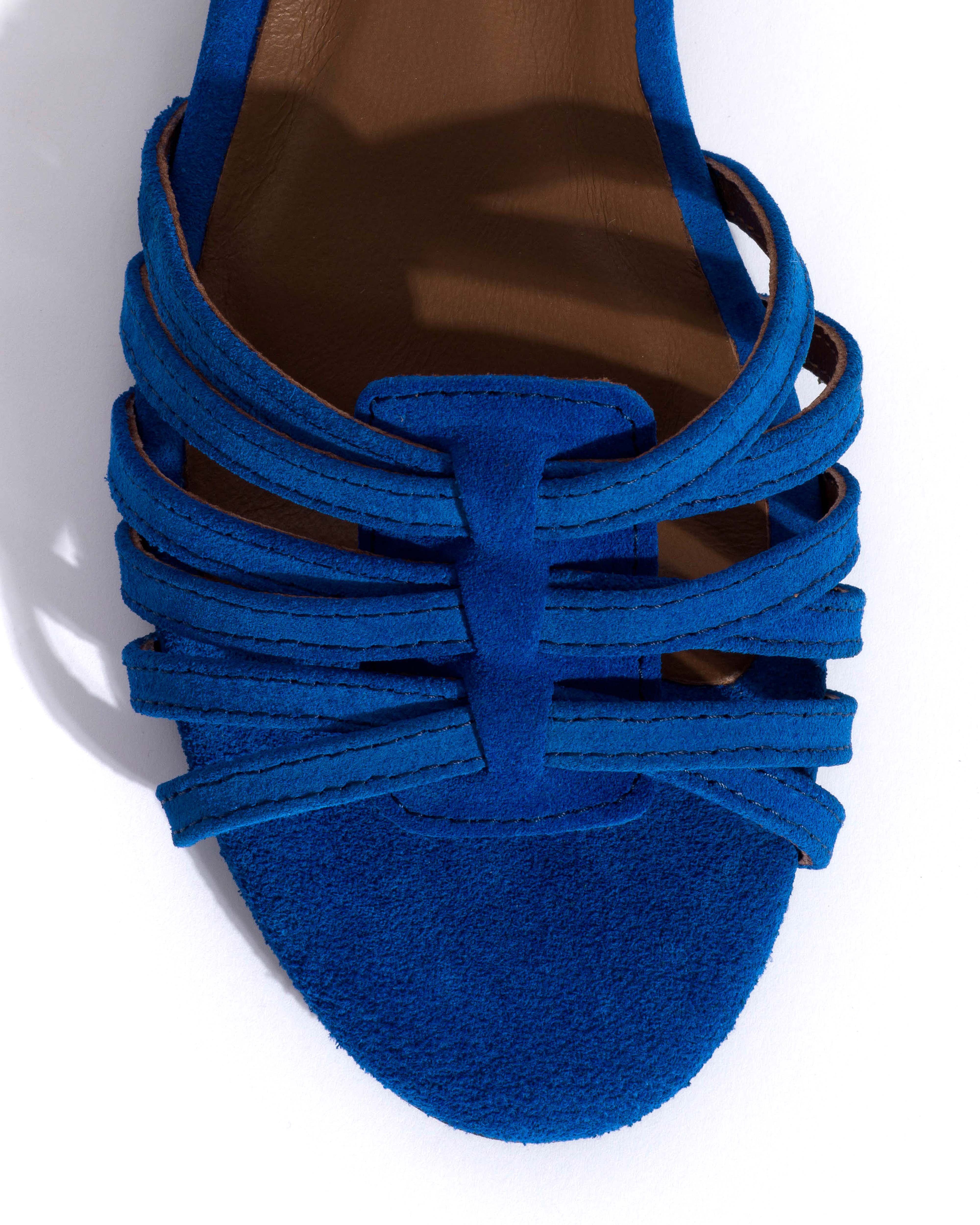Mareike 10 Calf suede Electric blue - Image 6