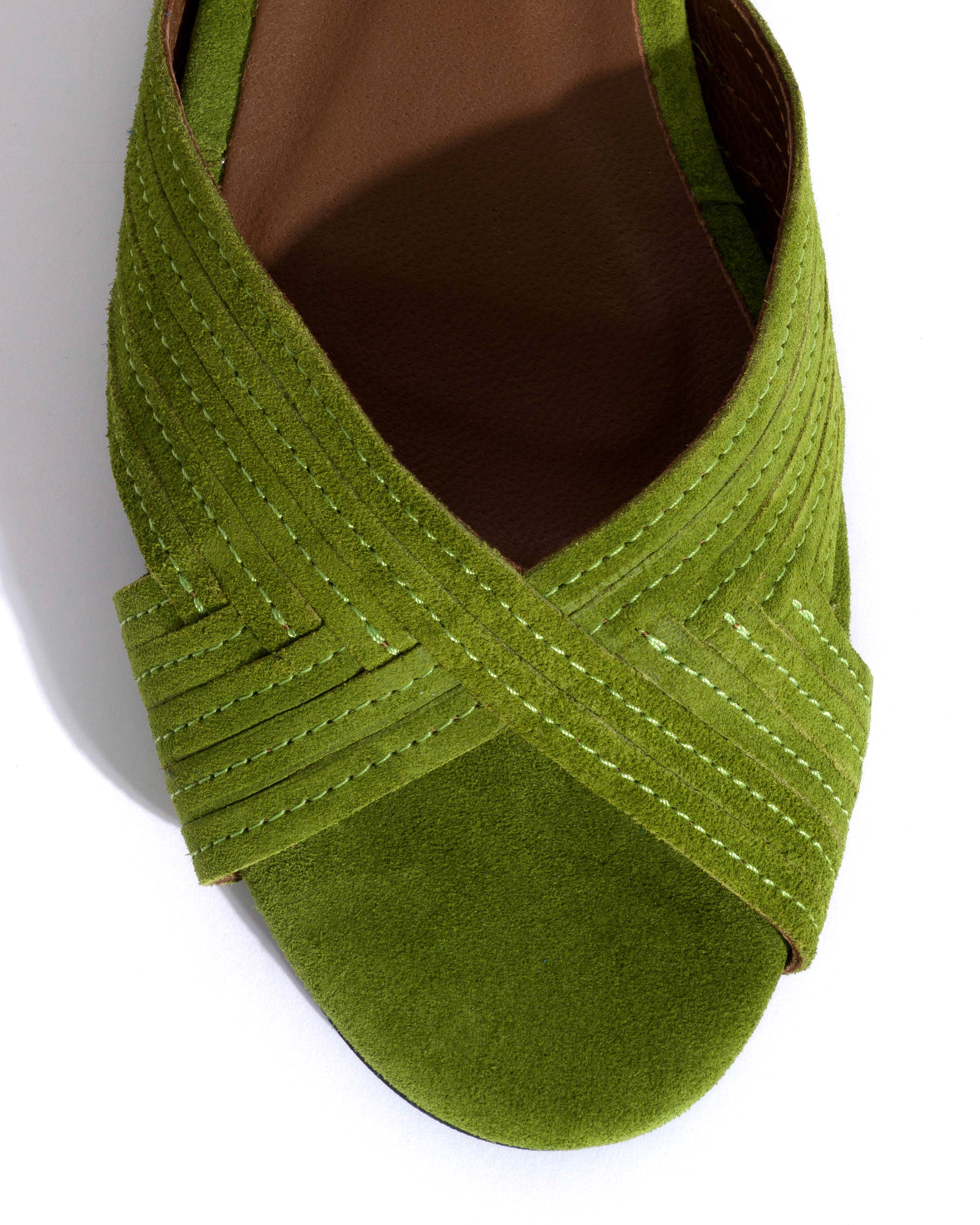 Niabi 10 Calf suede Grass green - Image 6
