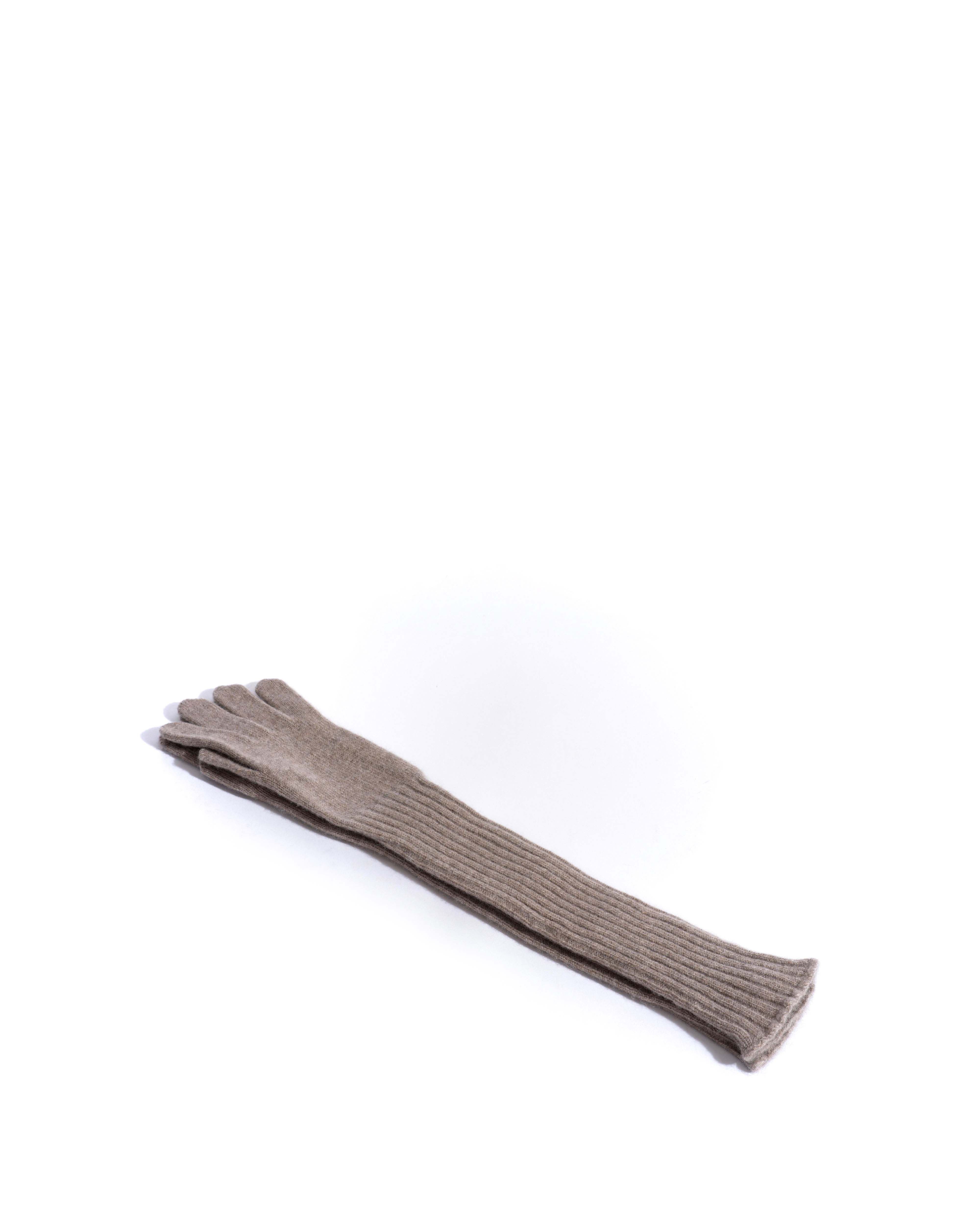 Nola cashmere gloves 100% cashmere Dark taupe - Image 3