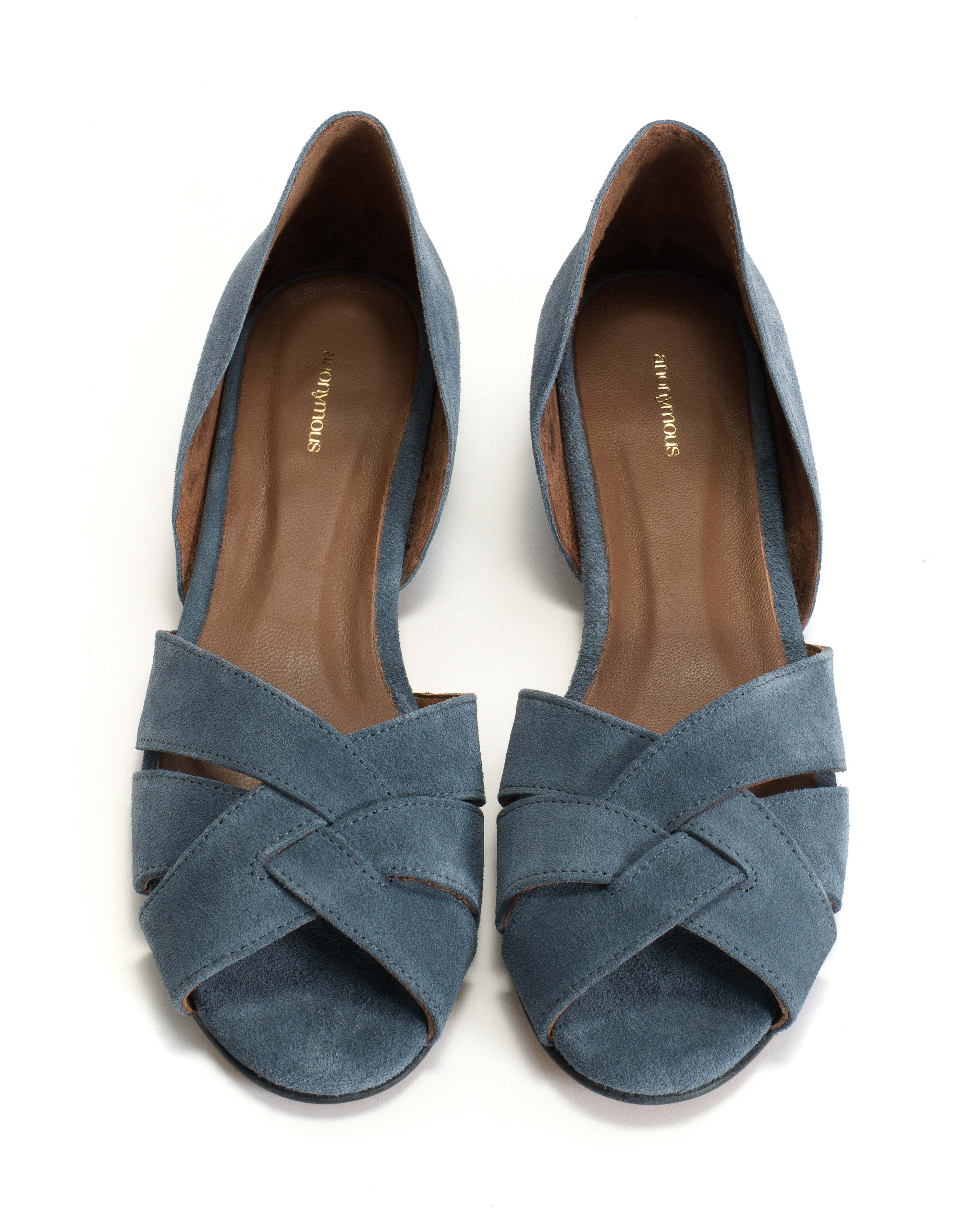 Sanni 20 Calf suede Denim blue - Image 3