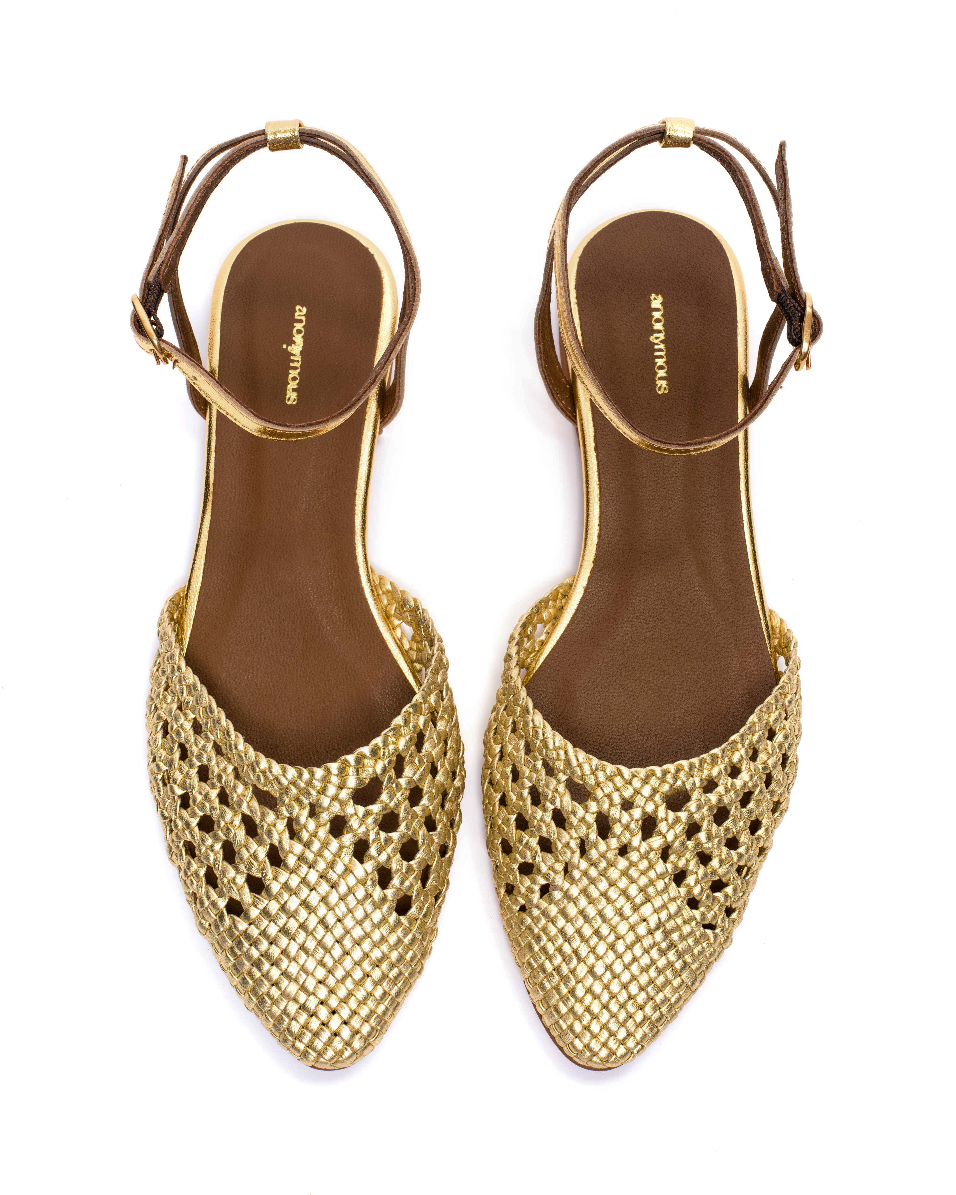 Senara 10 hand-braided Hand-braided leather Gold - Image 4