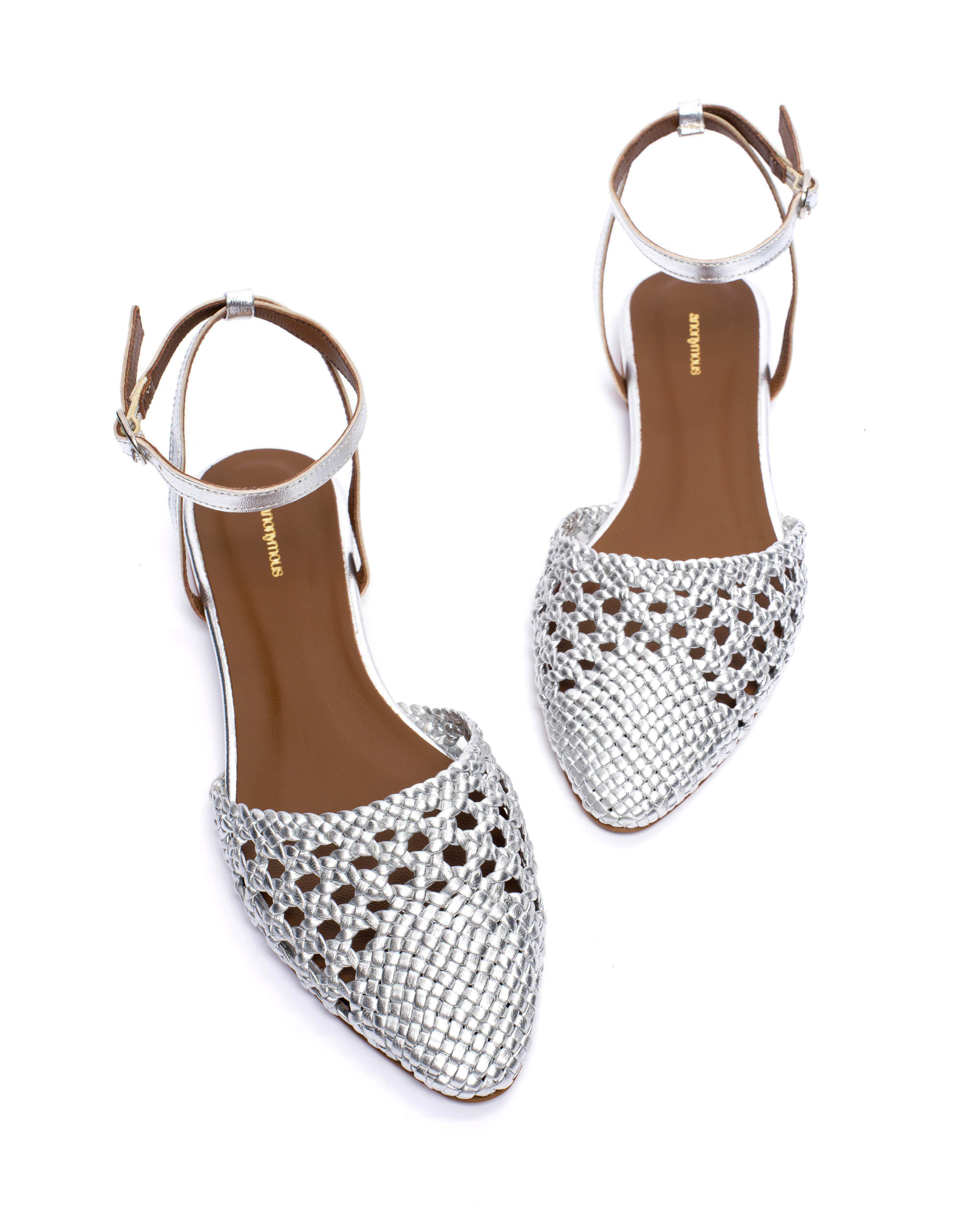 Senara 10 hand-braided Hand-braided leather Silver - Image 5