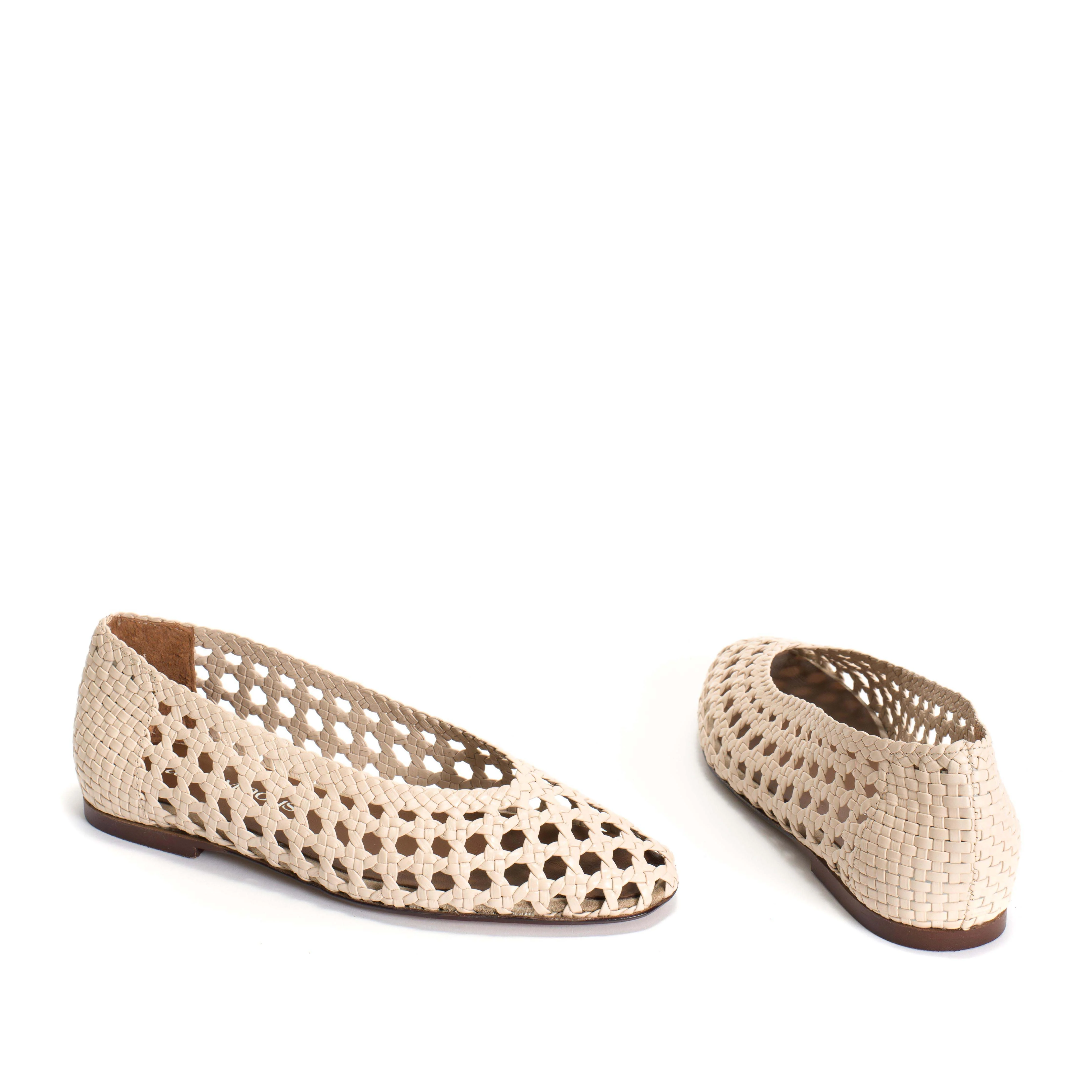 Sessi 10 Hand-braided leather Vanilla cream - Image 5