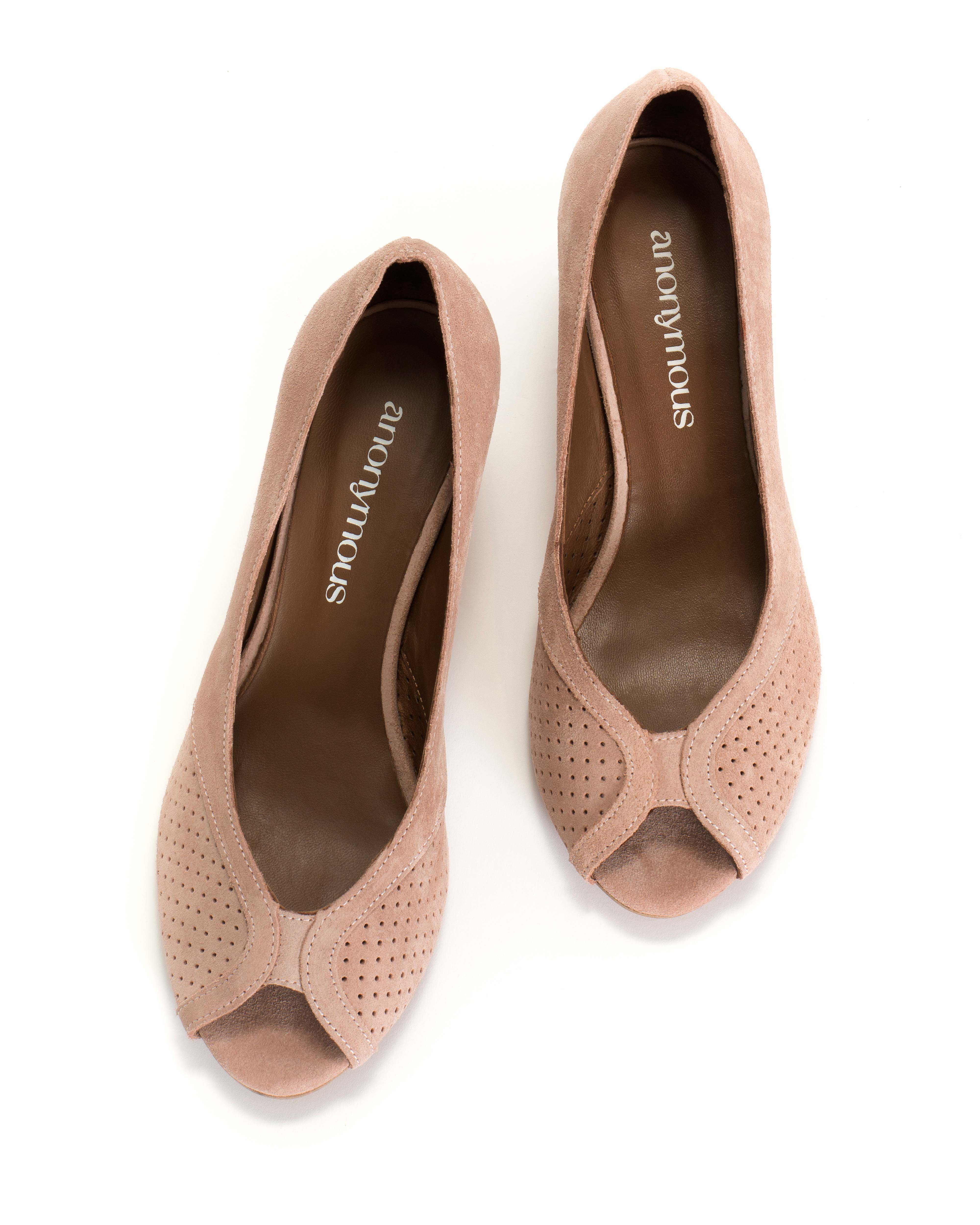 Tiffany triangle Calf suede Burned rose - Image 4