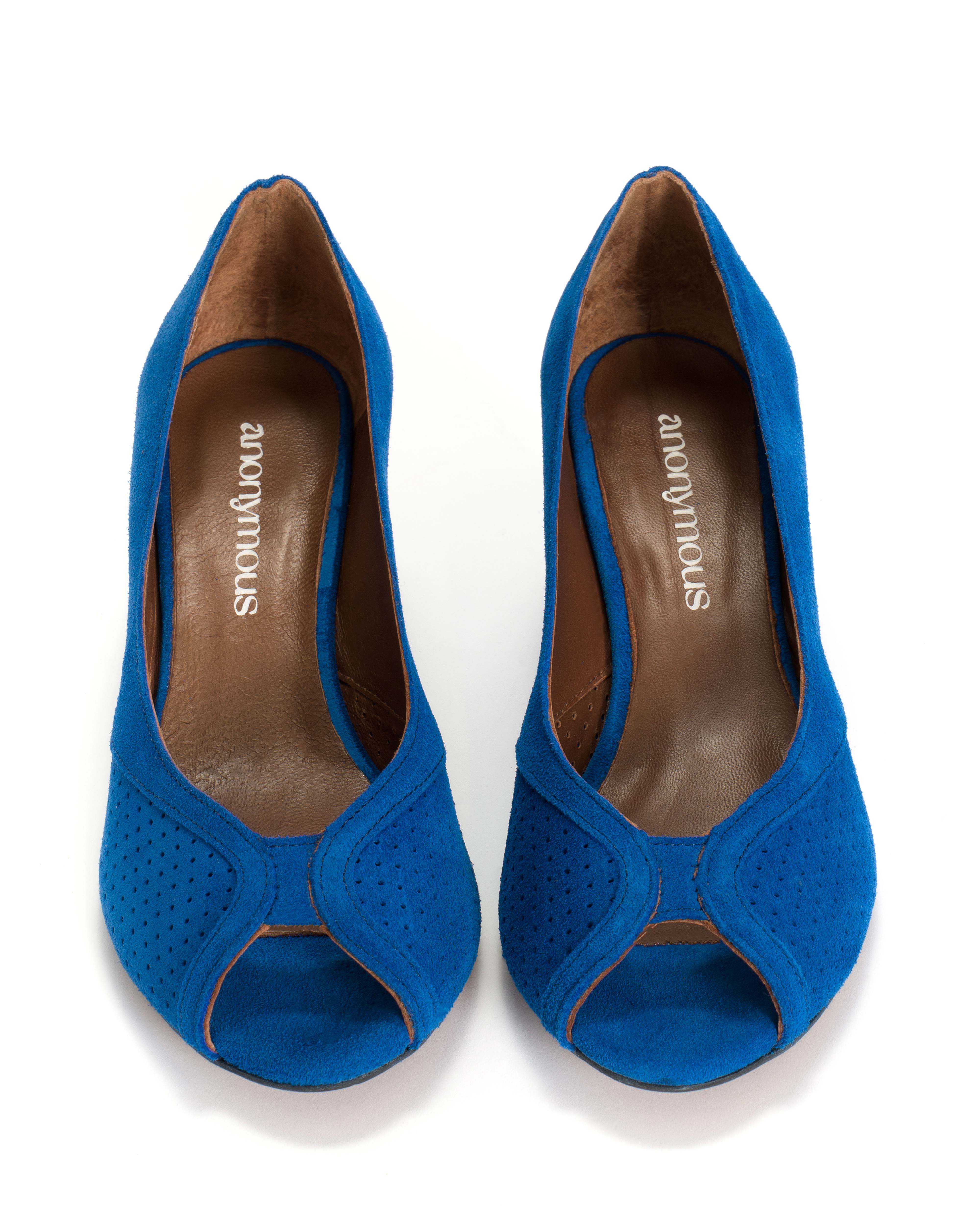 Tiffany triangle Calf suede Electric blue - Image 4