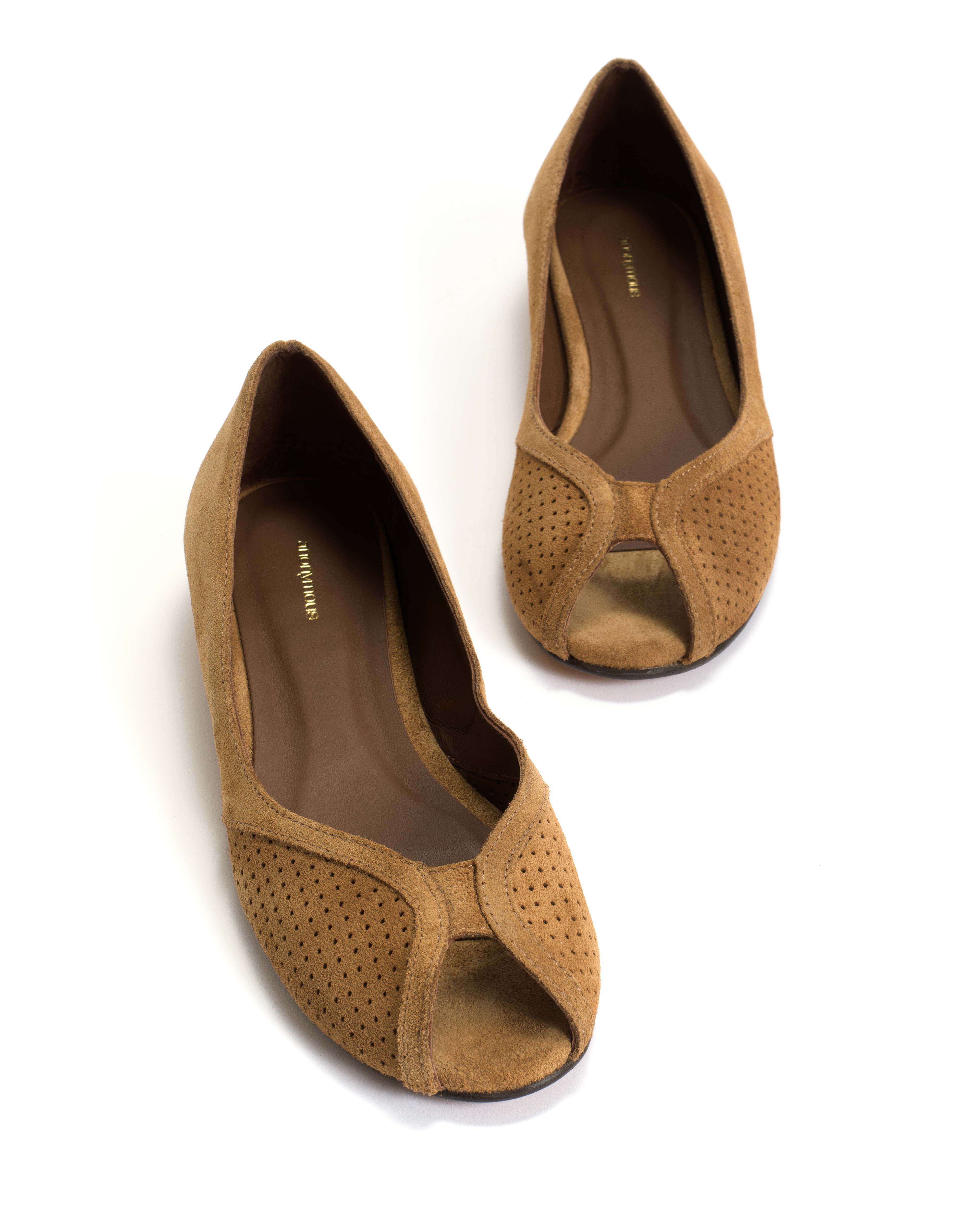 Tiffy Calf Suede Bamboo Brown - Image 5