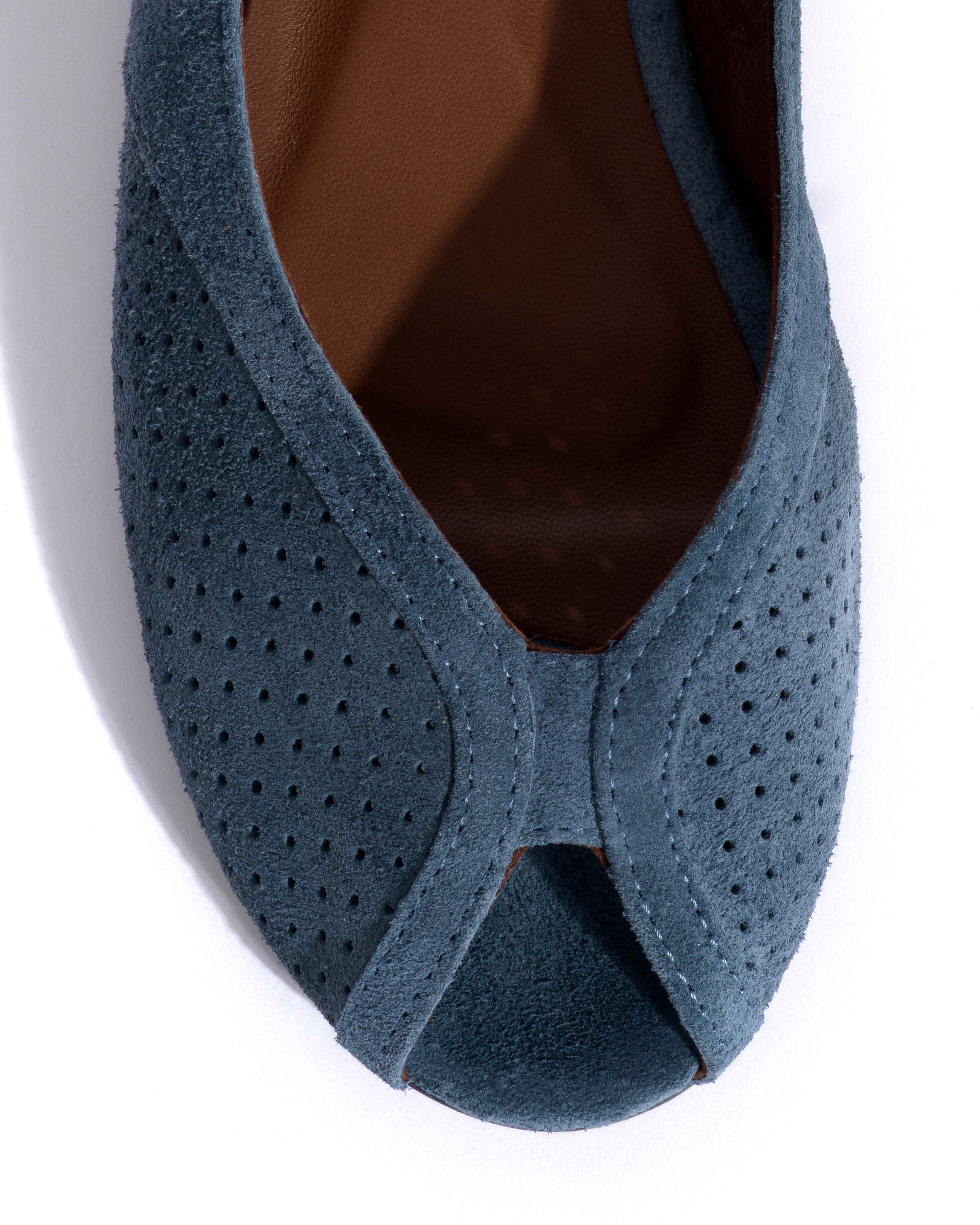 Tiffy Calf suede Denim blue - Image 6