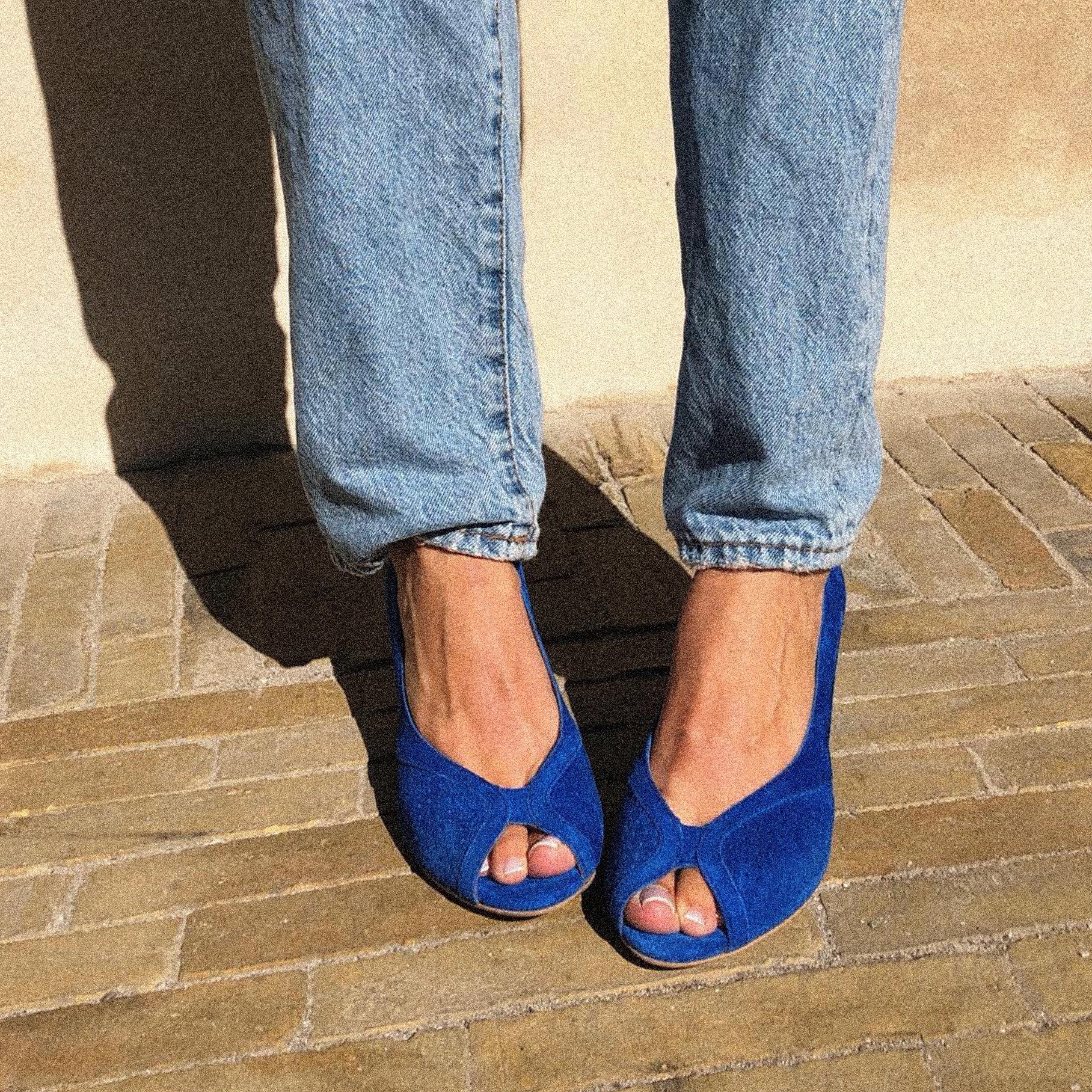 Tiffy Calf suede Electric blue - Image 3