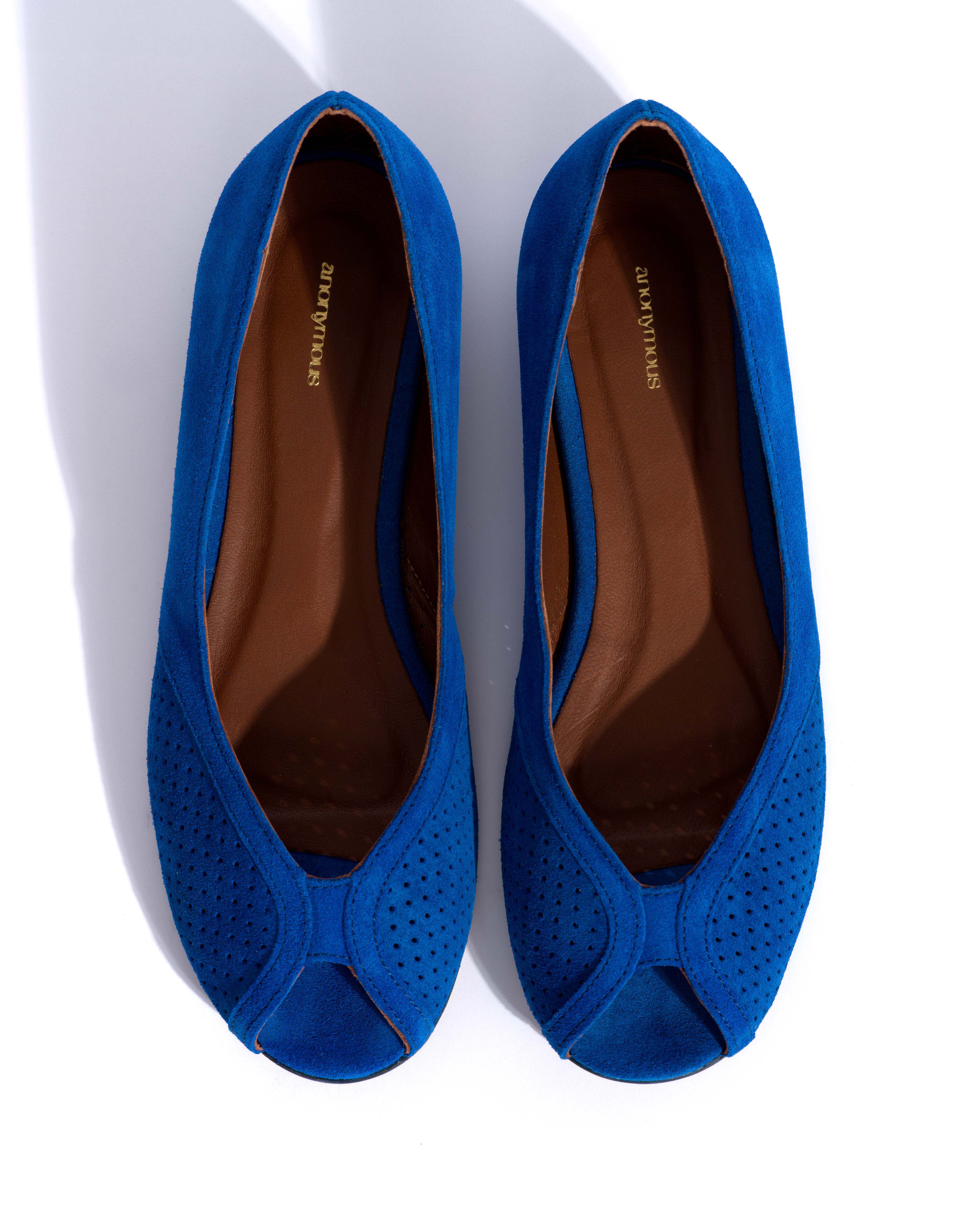 Tiffy Calf suede Electric blue - Image 5